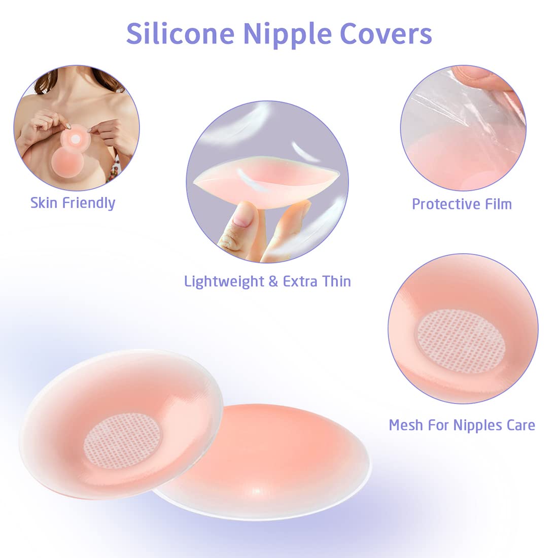 Laneco Boob Tape Breast Lift Tape for A-E Cup - Invisible Body Tape for Sports & Work - Breathable Push Up Tape in Beige | Perfect for Gym, Running, Yoga & Everyday Support
