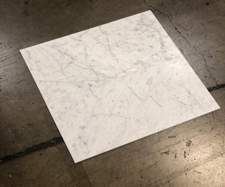 Premium Carrara White Gioia Marble Tile 18