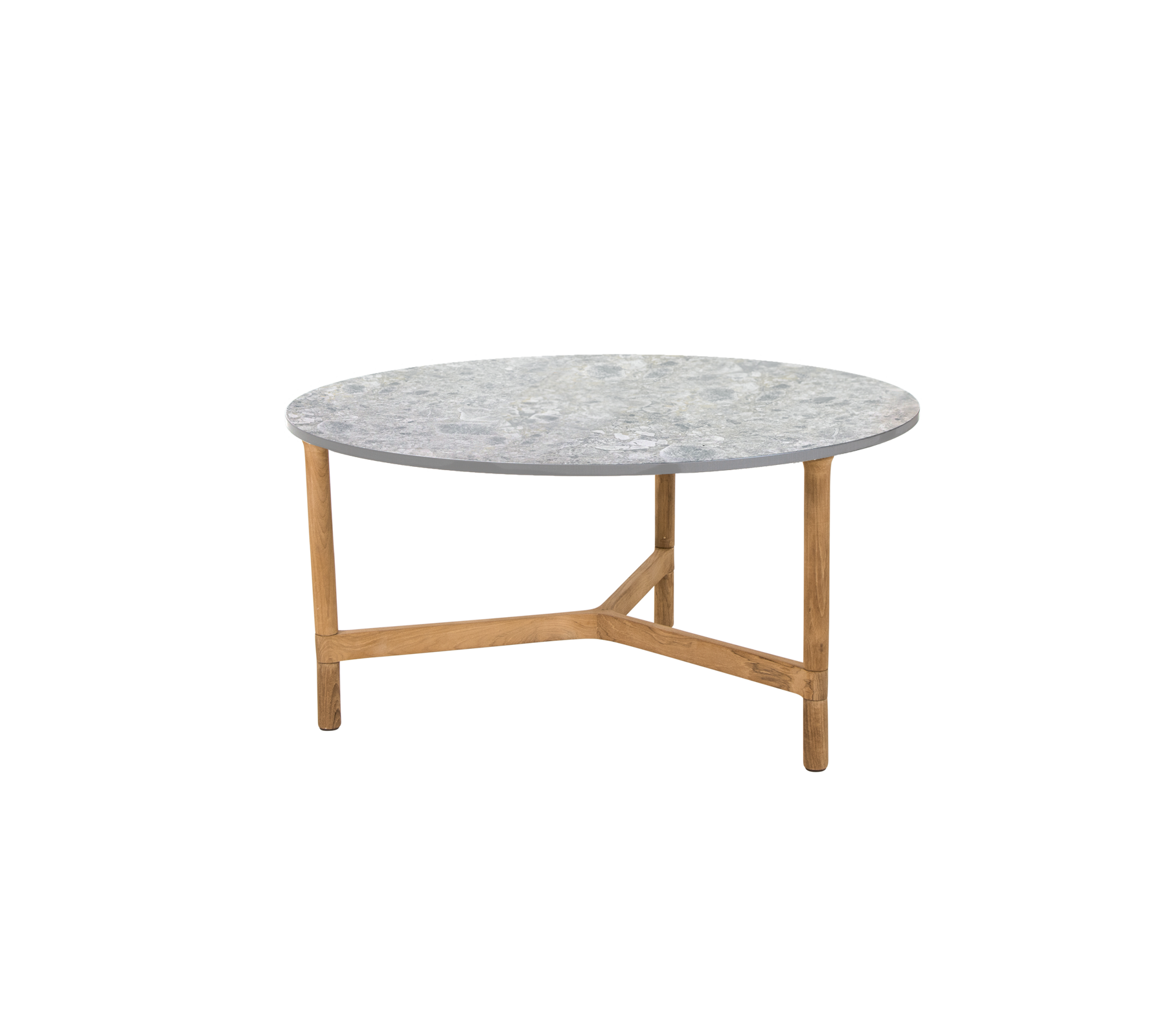 Modern Twist Coffee Table - Large Round Wooden Living Room Furniture for Small Spaces, Home Decor & Stylish Centerpiece