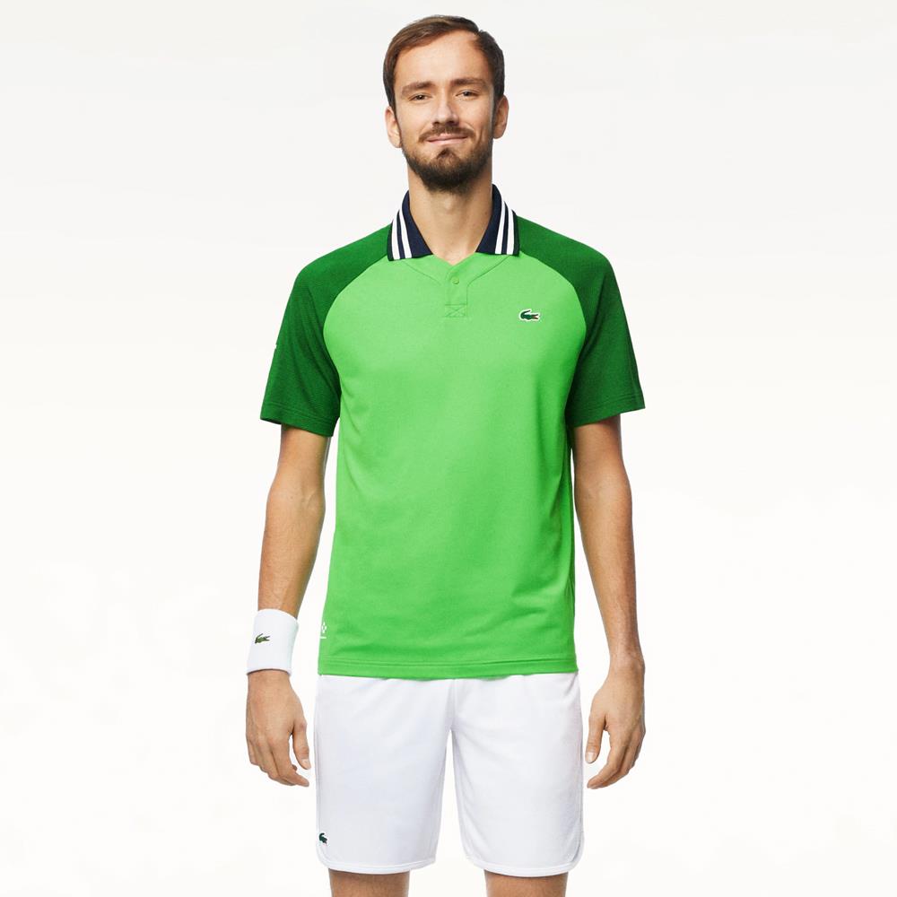 Lacoste Men's Medvedev X Sport Shorts - White | Breathable & Comfortable Athletic Shorts for Running, Tennis & Casual Wear