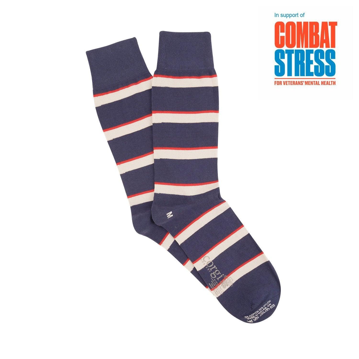 Men's Army Air Corps Cotton Socks - Military Style Comfort Socks for Hiking, Work & Everyday Wear