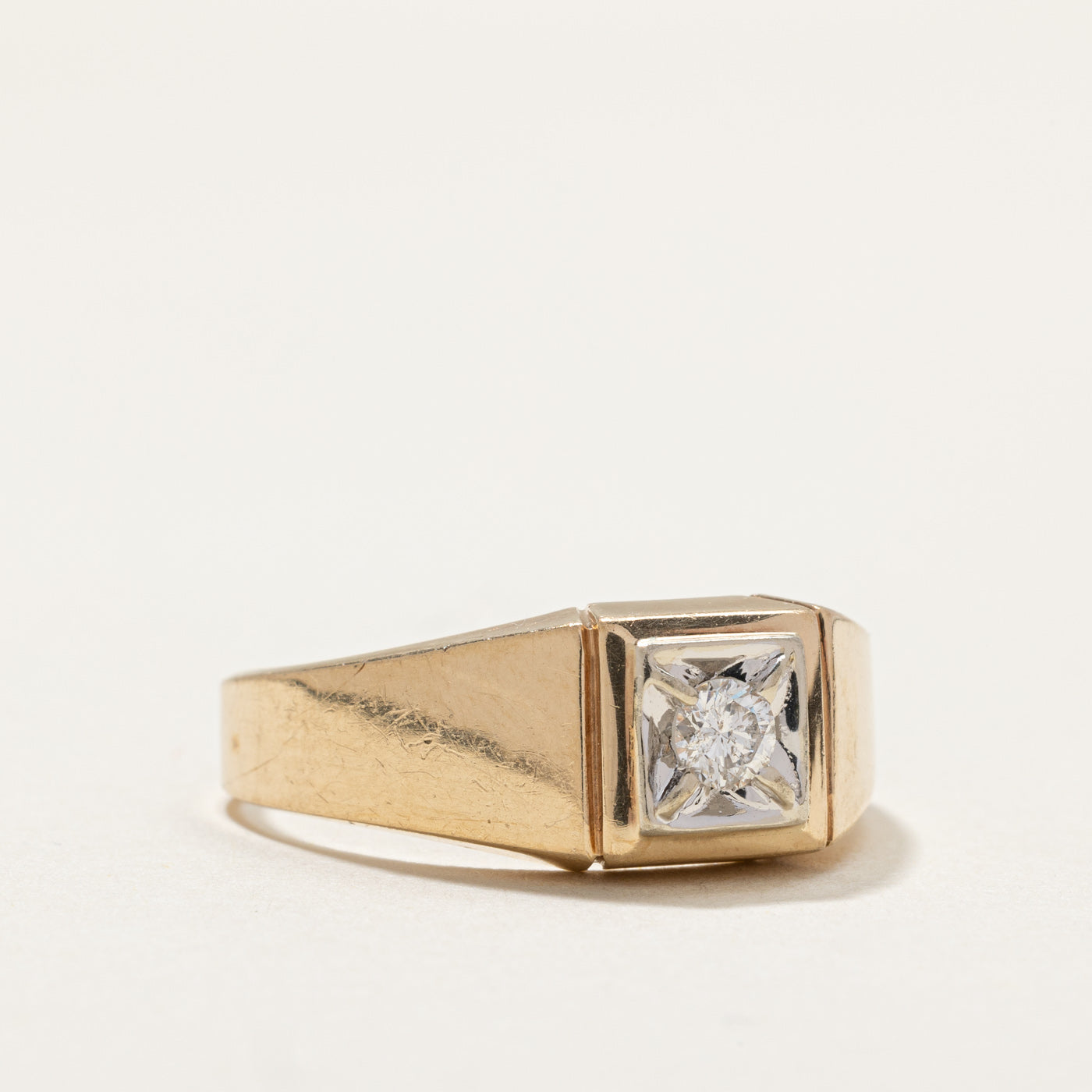 0.17ct Single Stone Diamond Ring - Size 10.75 | Elegant Solitaire Engagement & Wedding Band for Women | Perfect for Proposals, Anniversaries & Special Occasions