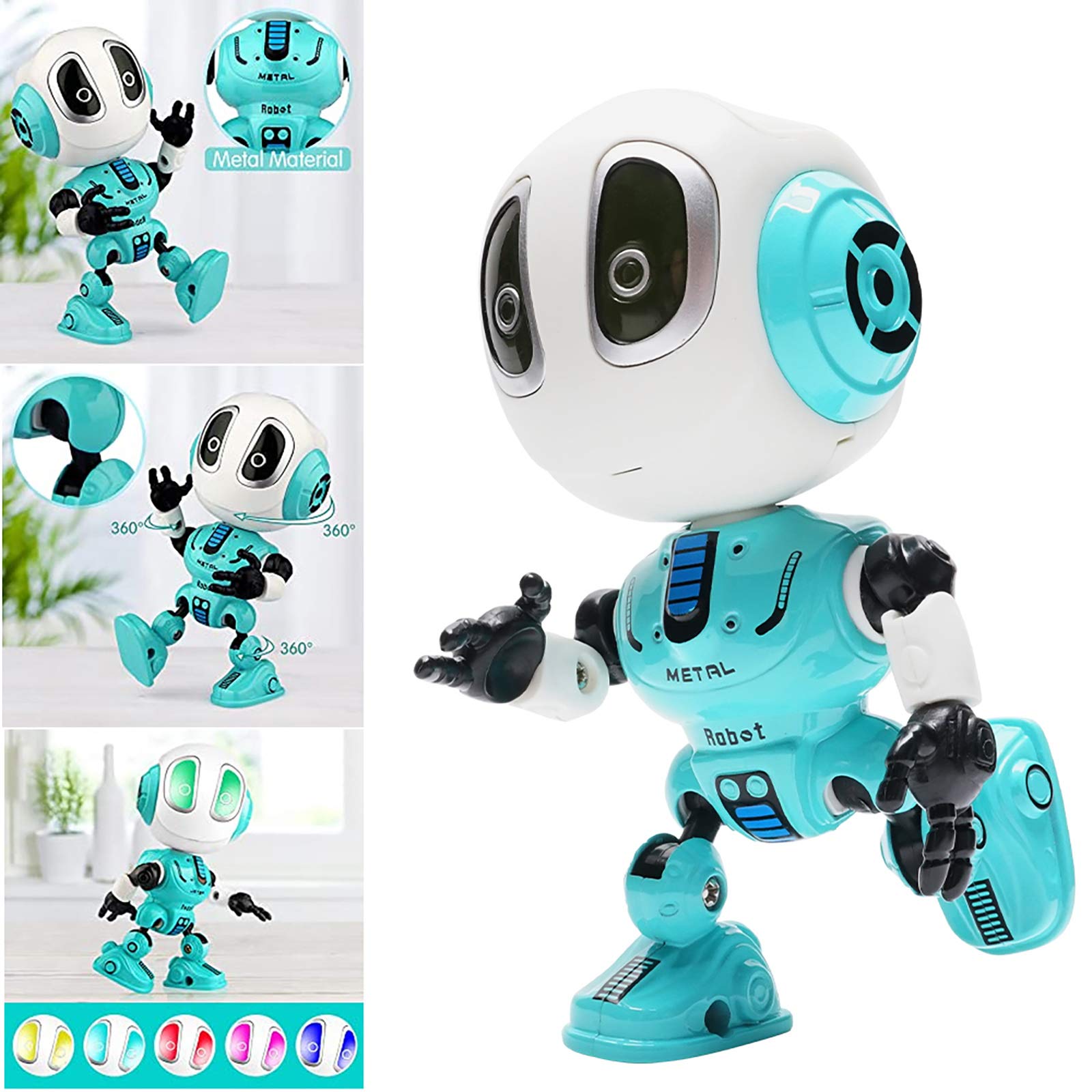 Interactive Talking Robot Toy for Kids - Mini Repeater Robot for Boys & Girls Ages 4-6 | Fun Educational STEM Toy | Birthday Gift & Stocking Stuffer (Blue) - Perfect for Playtime, Learning & Family Bonding