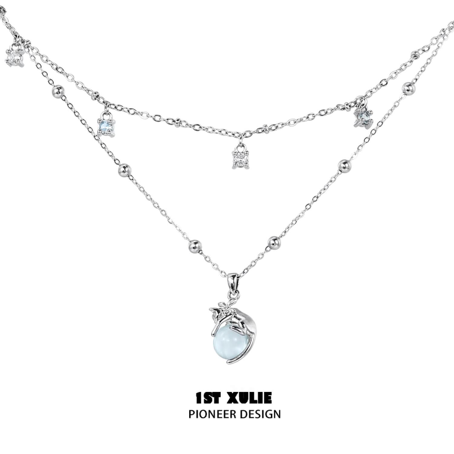 18K Gold Plated Lucky Cat Crystal Pendant Necklace - Elegant Choker for Women, Perfect for Gifts, Parties & Everyday Wear