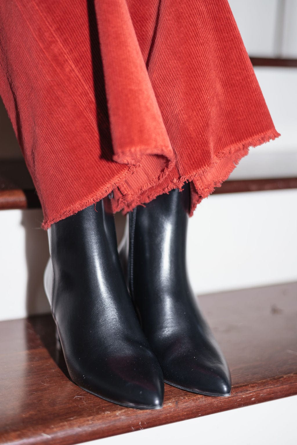 Stylish Black Leather Block Heel Booties for Women - Comfortable Ankle Boots with Chunky Heel - Perfect for Office, Party & Fall Fashion