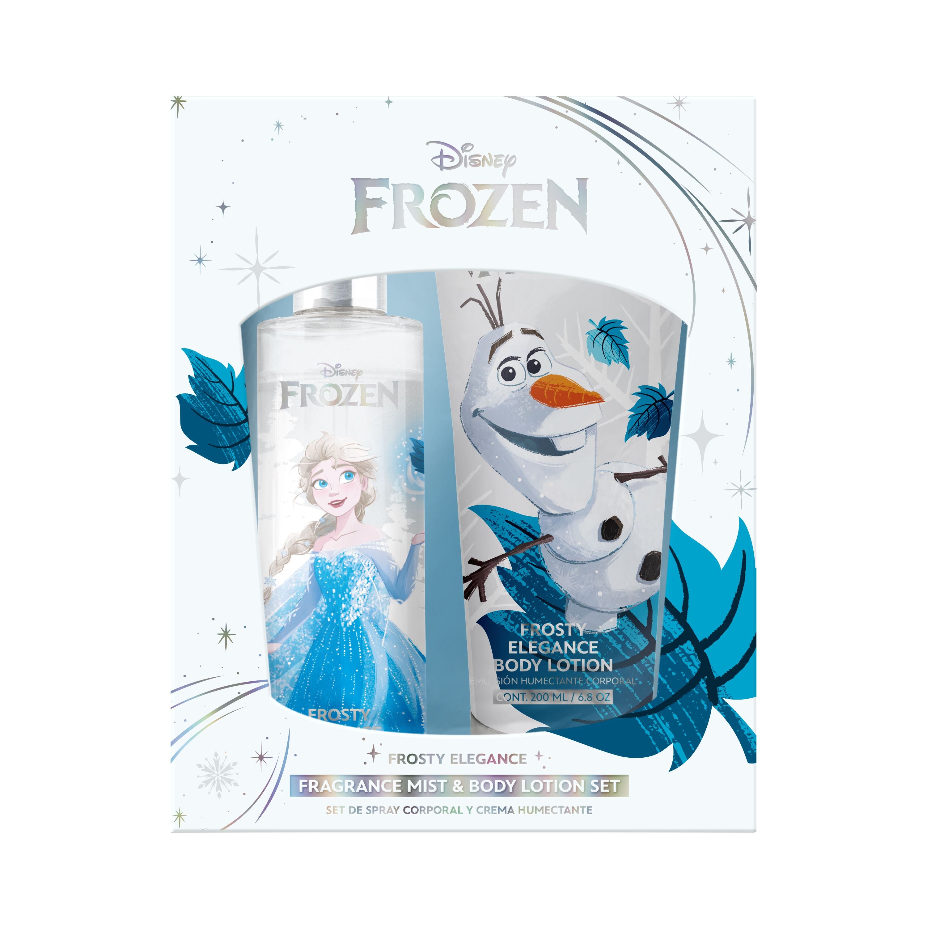 Elsa White Glitter Body Mist & Lotion Set - Sparkling Moisturizing Body Spray for Women, Girls | Perfect for Parties, Cosplay & Special Occasions