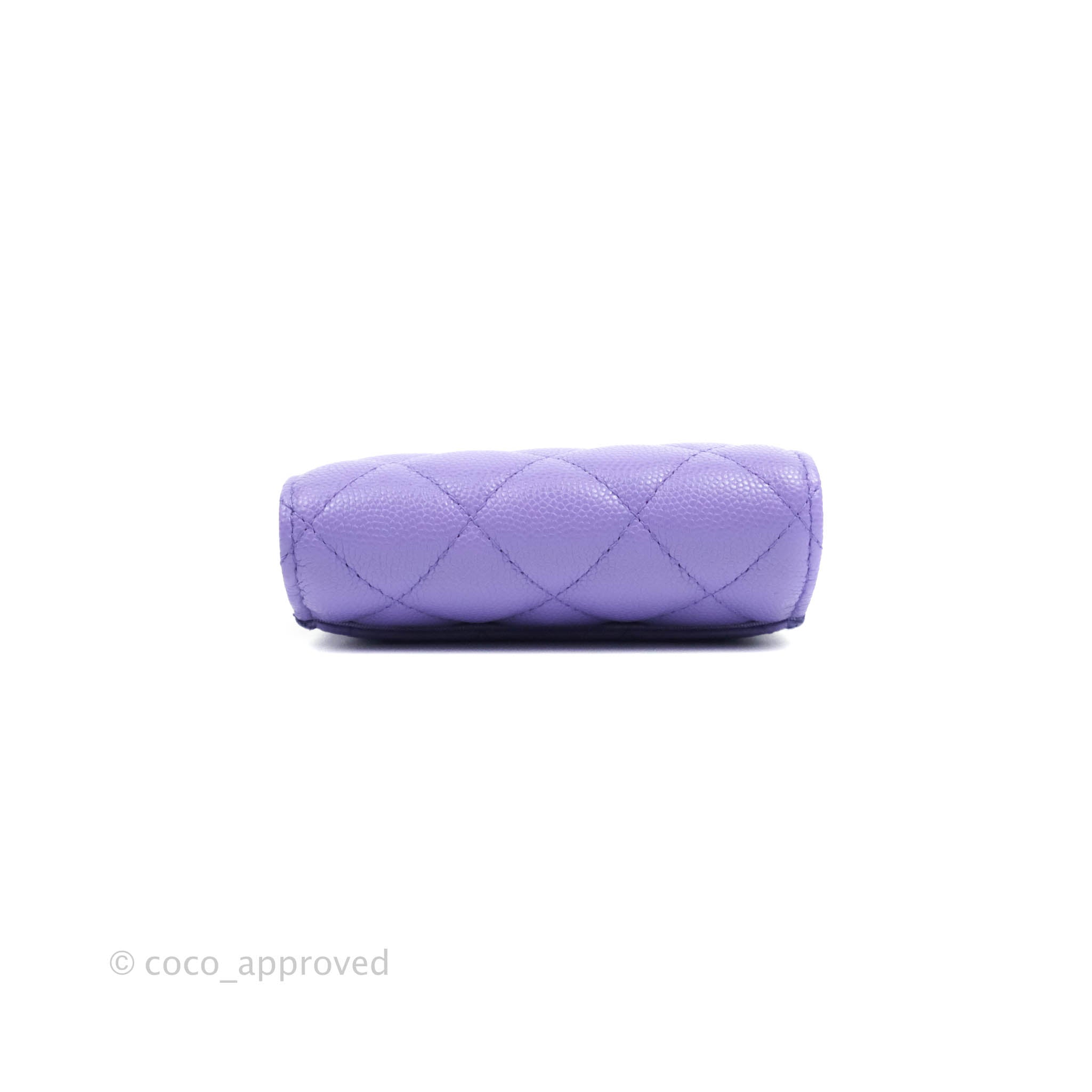 Chanel Classic Flap Wallet in Purple Caviar Leather with Gold Hardware - Luxury Designer Wallet for Women | Perfect for Everyday Use, Special Occasions & Gift Giving