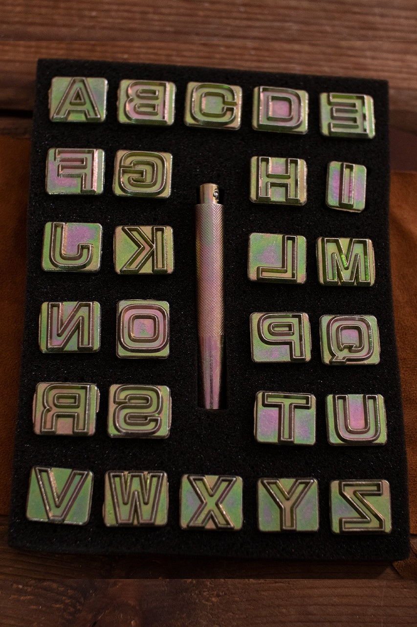 19.05mm Alphabet Embossing Tool Set for Leather, Paper, and DIY Crafts - Perfect for Scrapbooking, Card Making, and Personalized Gifts