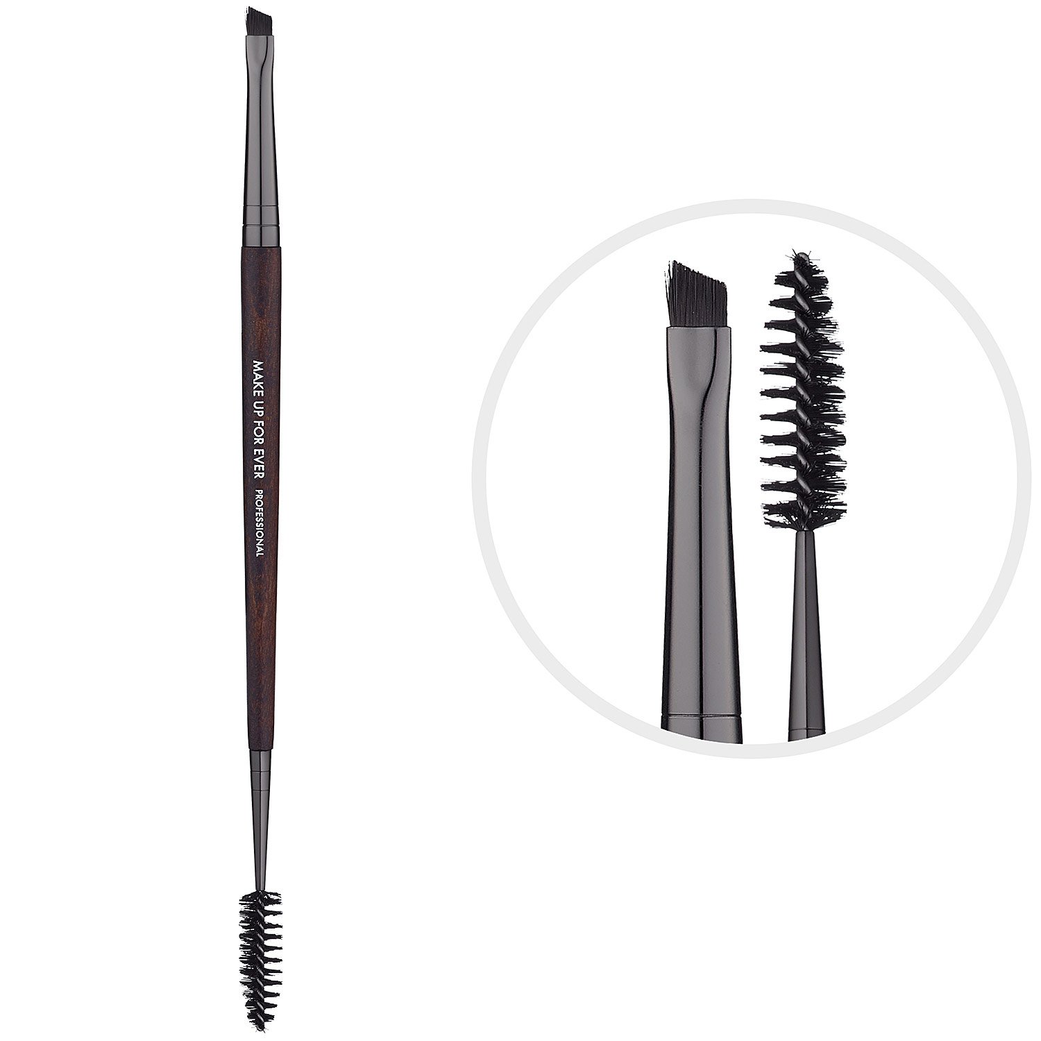 Dual-Sided Eyeshadow & Eyelash Brush - 1PC Mascara Wand Makeup Applicator Tool for Professional & Home Beauty Use