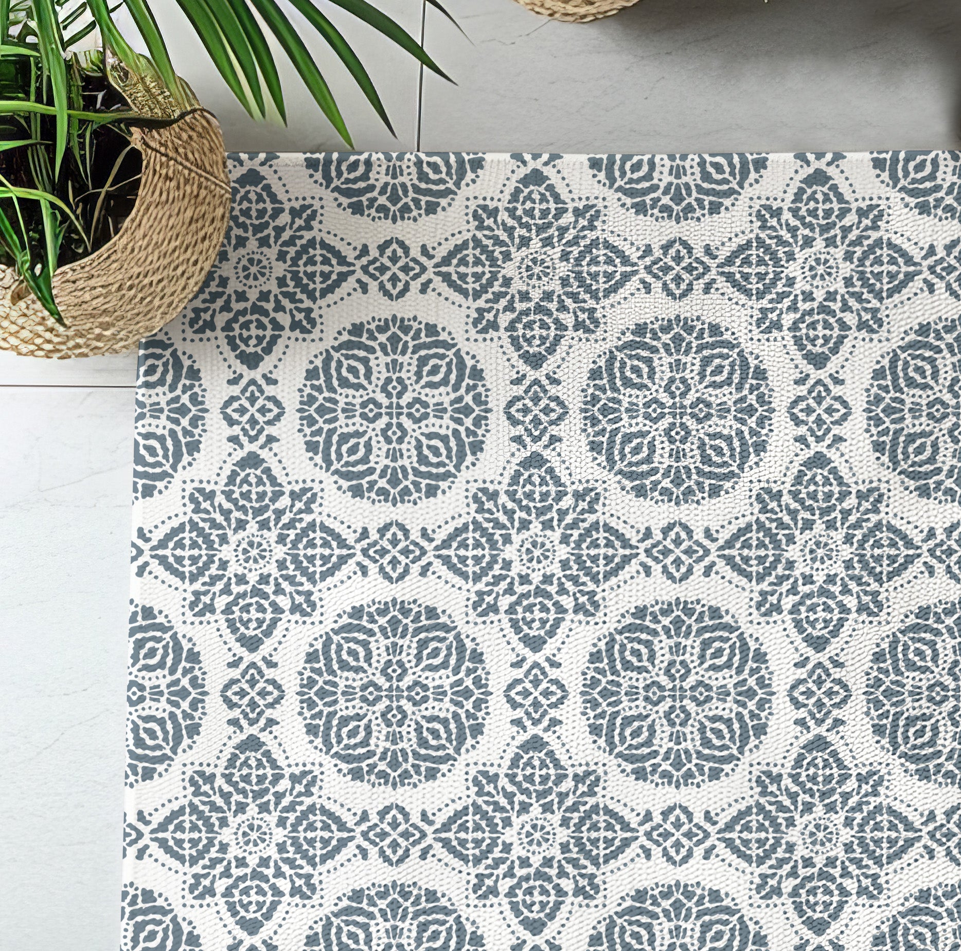 Handmade Bagru Block Print Tile Stencil - Traditional Indian Art Stencils for DIY Home Decor, Wall Painting & Craft Projects