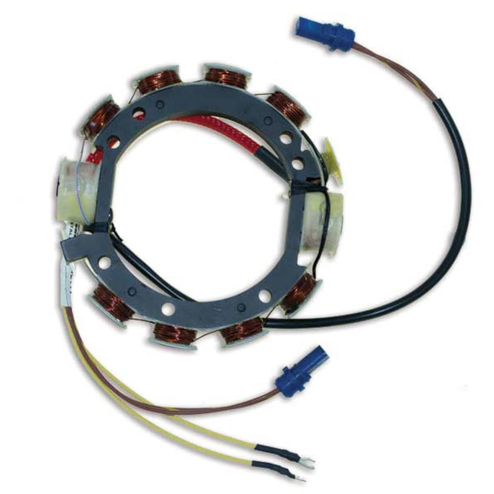 CDI Electronics 173-3672 Johnson/Evinrude Stator Replacement for 4/6 Cylinder 9 Amp Outboard Motors (1978-1987) - Multi-Color - Perfect for Marine Engine Repair & Boat Maintenance