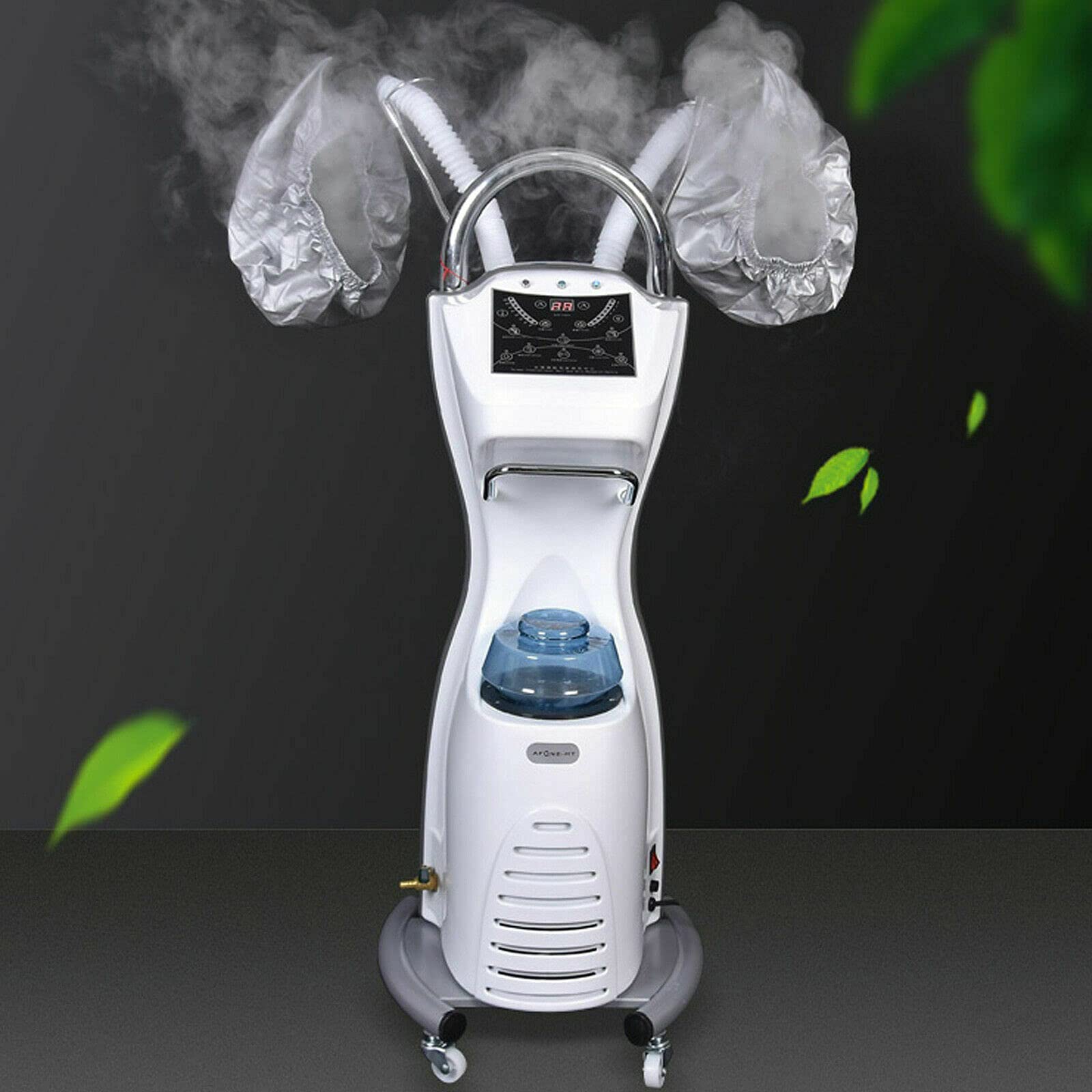 7-in-1 Professional Hair Steamer Stand with Wheels - Salon Hair Dyeing, Perming & Oil Treatment Machine - Orbiting Hooded Dryer for SPA & Home Hair Care - Perfect for Salons, Beauty Parlors & At-Home Styling