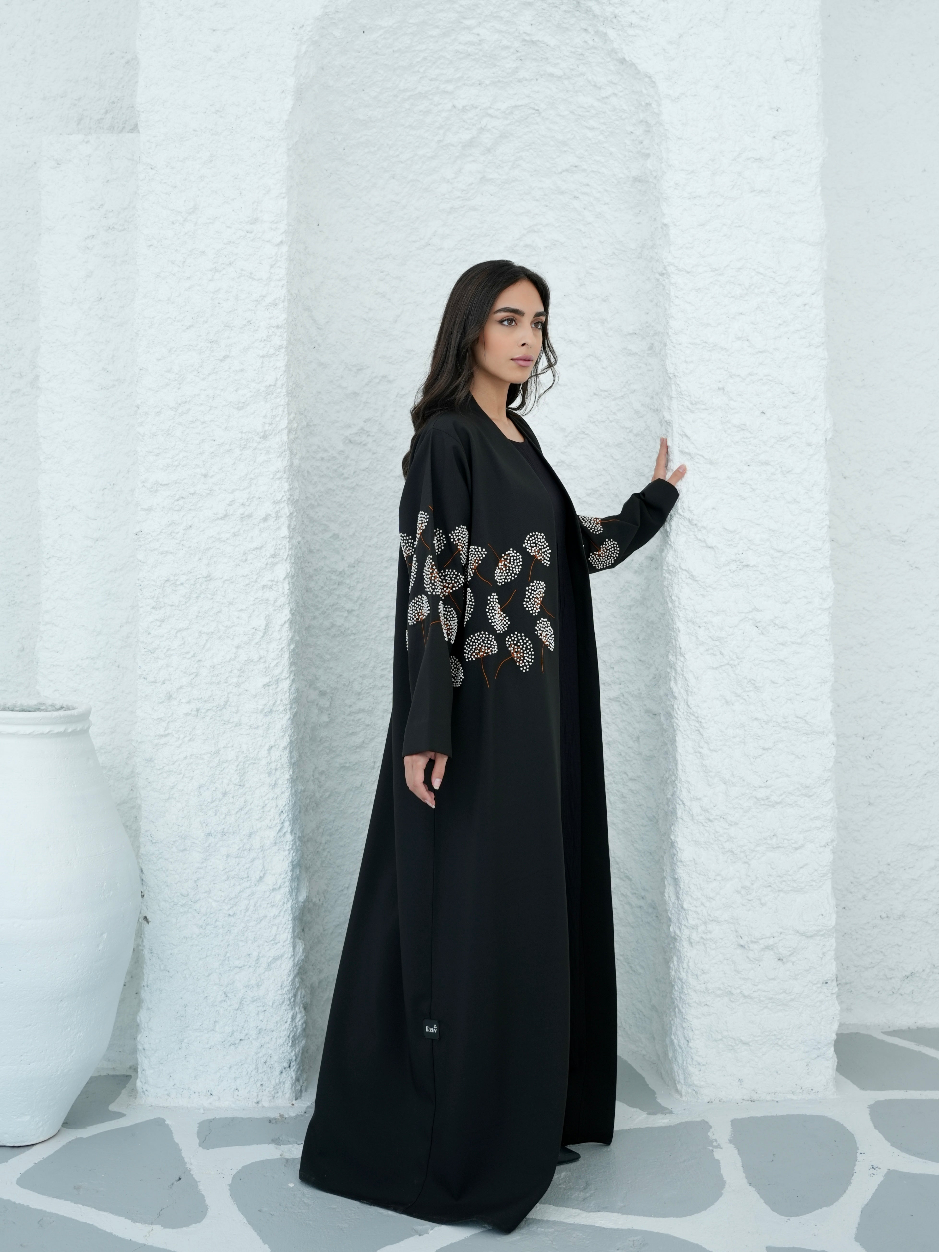 Classic Black Abaya #400 - Elegant Muslim Women's Dress for Prayer, Modest Fashion & Everyday Wear