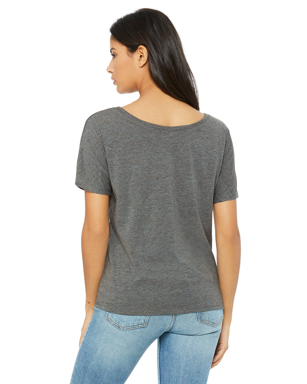 Bella + Canvas 8816 Women's Soft Slouchy Scoop Neck T-Shirt - Comfortable Casual Tee for Everyday Wear, Lounge, and Outfits