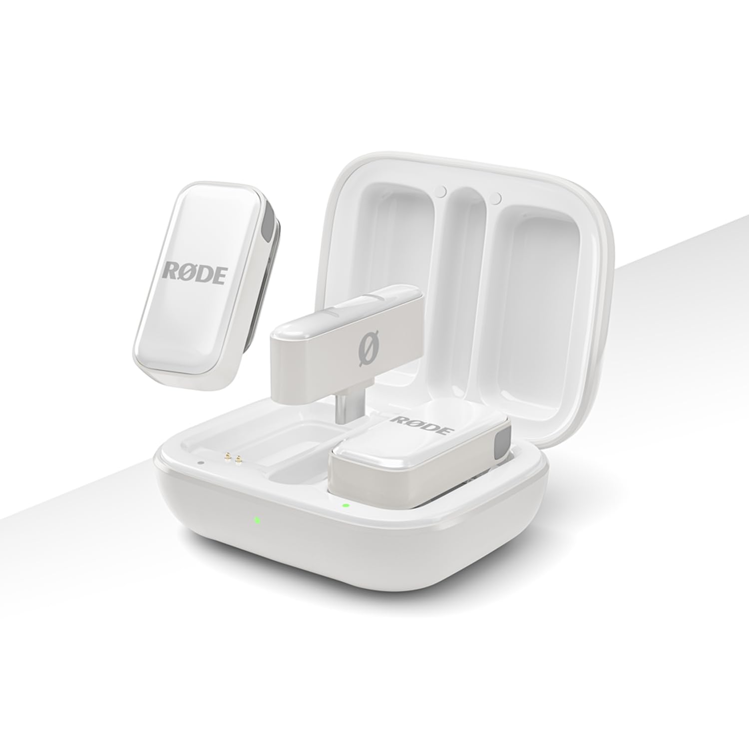 RØDE Wireless Micro - Compact Wireless Microphone System with Dual Mics & USB-C Charging Case for Smartphone, DSLR, YouTube, TikTok Content Creation - White (Perfect for Vlogging, Live Streaming & Interviews)