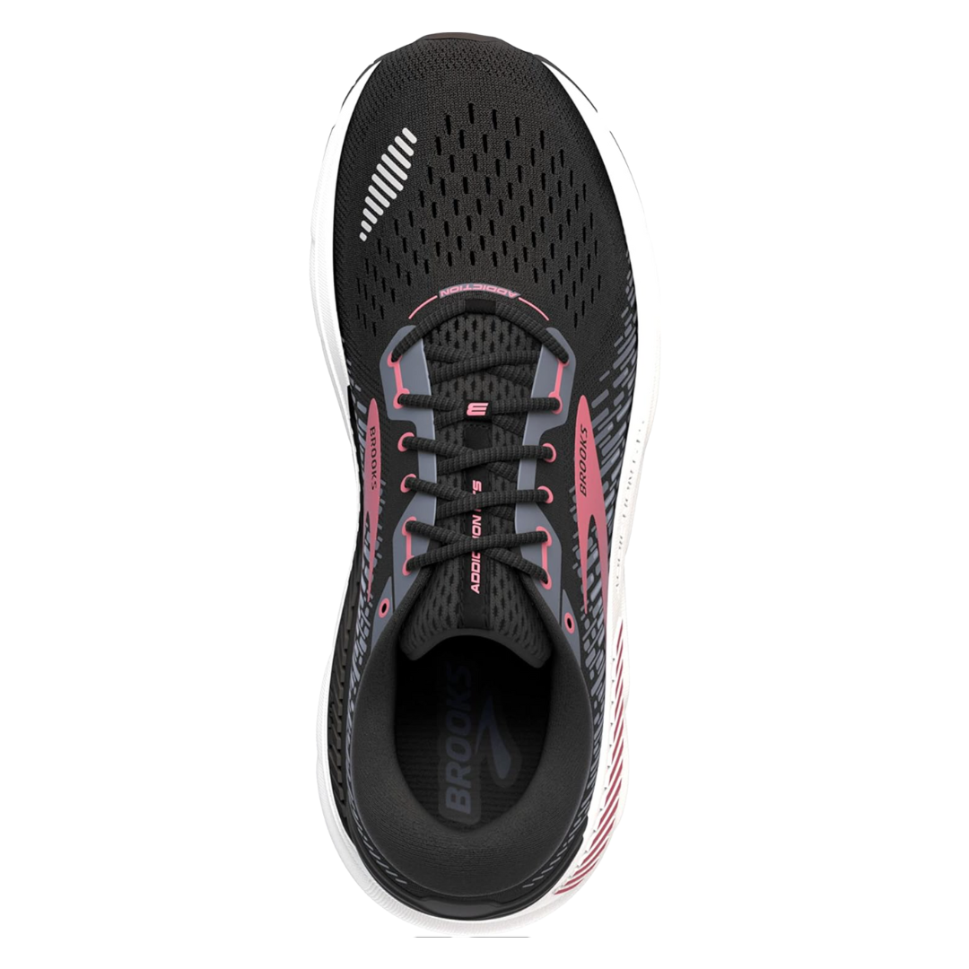 Women's Addiction GTS 15 Walking Shoes - Black/Ebony/Mauvewood (B Width) | Comfortable Support for Walking, Travel & Everyday Wear