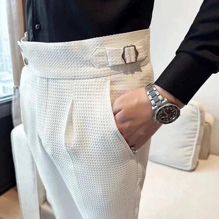 Premium Men's Formal Office Suit Pants - Classic Fit, Comfortable & Professional for Business Attire, Work & Special Occasions