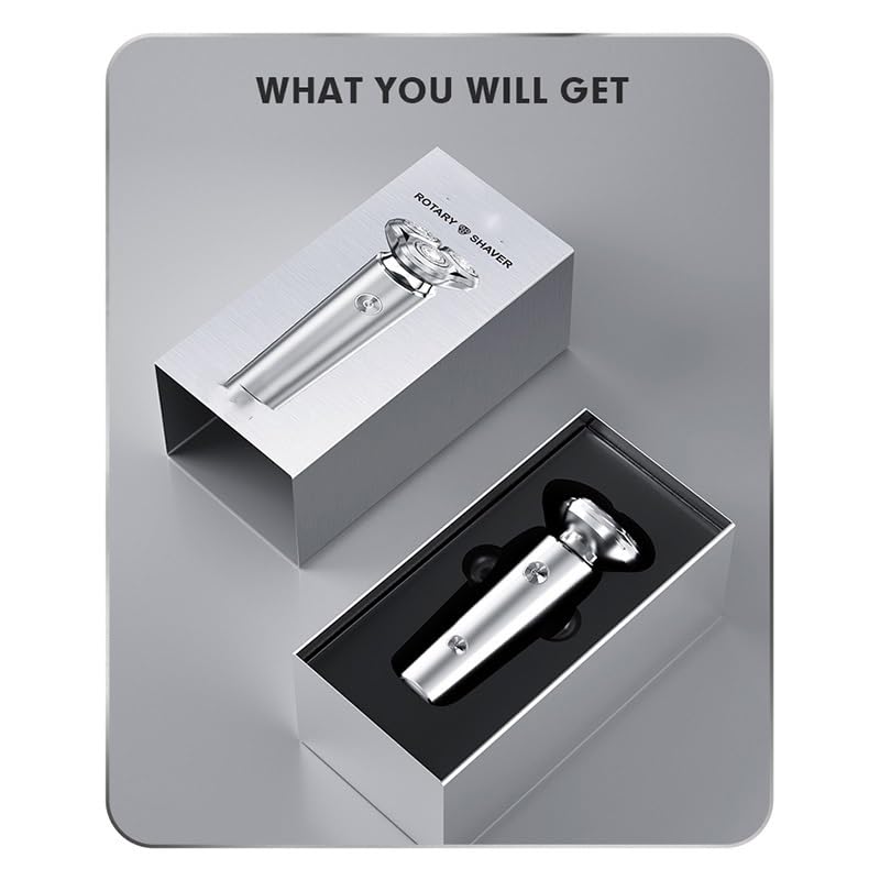 Electric Head Shaver for Bald Men - Rechargeable Waterproof IPX7 Wet/Dry Shaving Machine with Magnetic Suction | Perfect for Travel, Gym & Daily Head Shaving