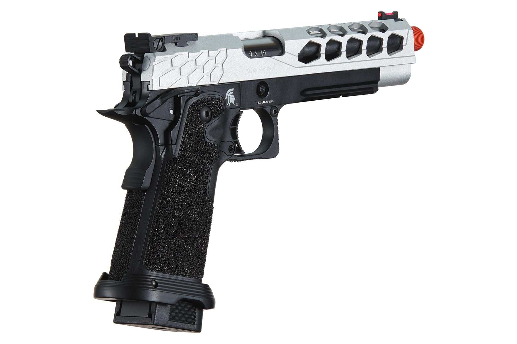 Lancer Tactical Airsoft Pistol STRYK Hi-Capa 5.1/4.3 Full Metal Gas Blowback GBB - 330 FPS for Competitive Airsoft Matches & Tactical Training