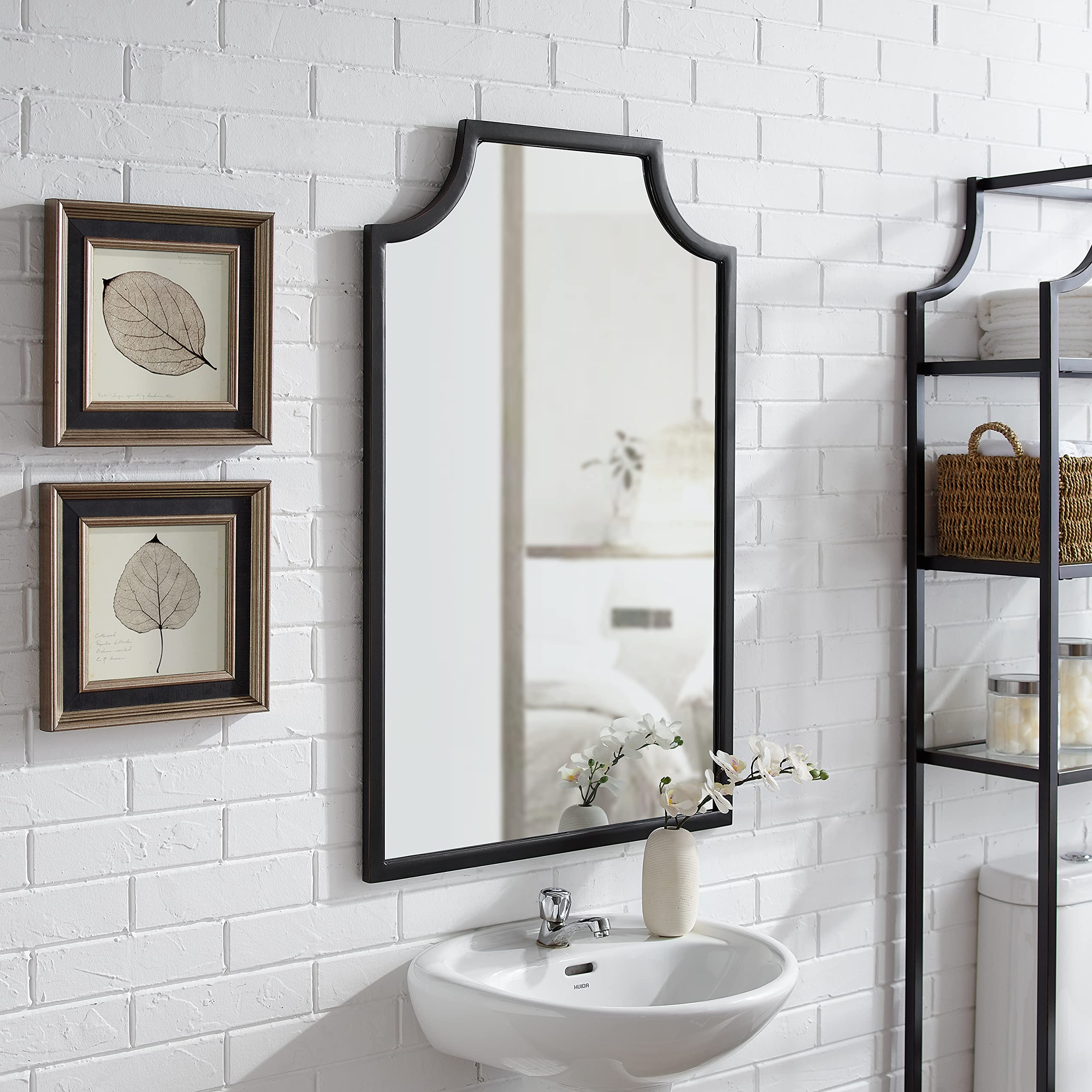 Crosley Aimee Full-Length Mirror - Oil Rubbed Bronze Finish for Bathroom, Hallway, Entryway & Bedroom Decor | Elegant Wall Mirror for Home & Apartment