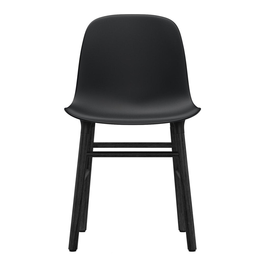 Modern Form Chair with Sturdy Wooden Legs - Perfect for Dining Room, Office, or Living Room Decor