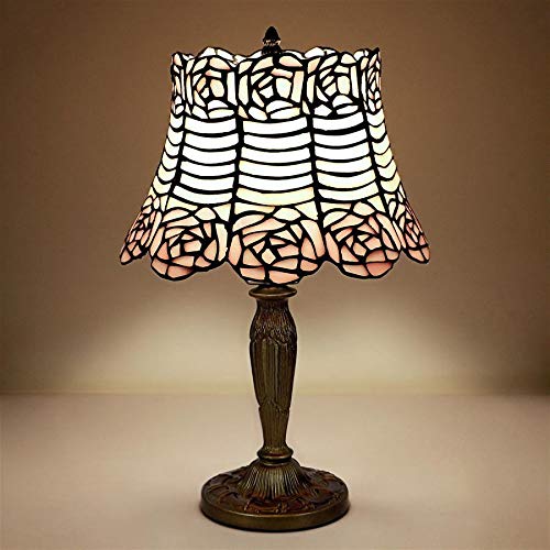Design Toscano Parisian Tiffany-Style Stained Glass Table Lamp - Elegant Home Decor for Living Room, Bedroom & Office Lighting