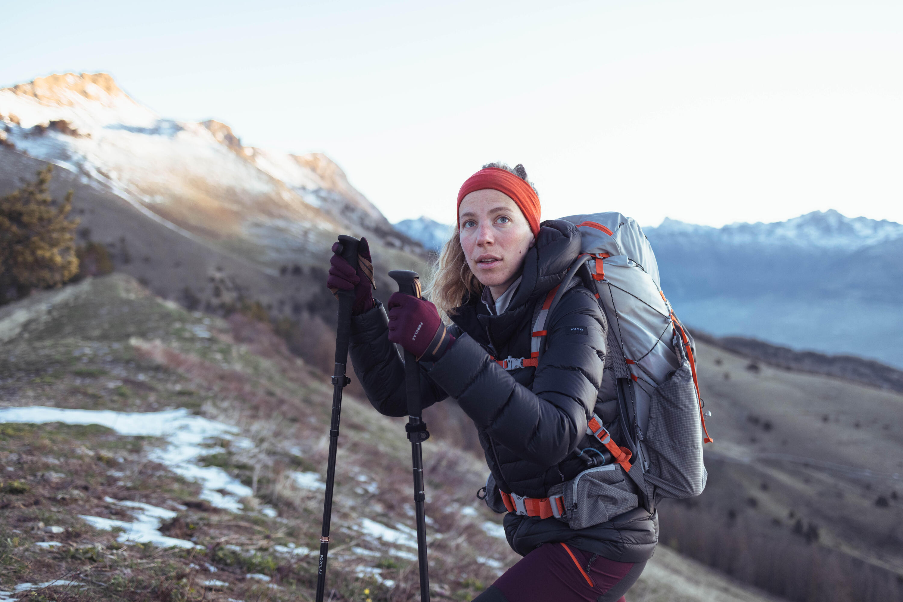 Forclaz Women's MT500 Hooded Down Puffer Jacket - Lightweight Winter Coat, Waterproof Windproof Insulated Jacket for Hiking, Skiing & Outdoor Activities