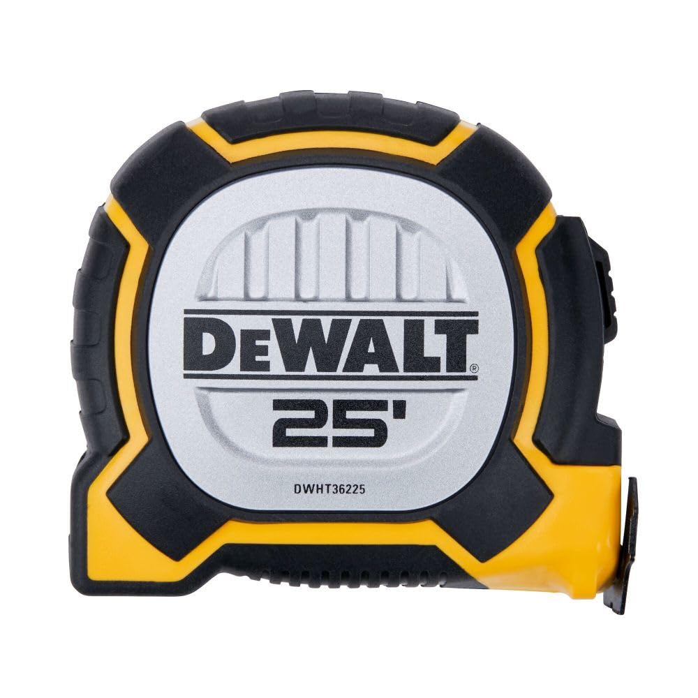 DEWALT 25Ft XP Premium Tape Measure - Heavy-Duty, High-Visibility, Durable Construction for Professional Contractors & DIY Projects - Perfect for Carpentry, Renovation & Home Improvement