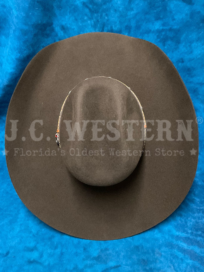 Justin JF0230BUST44 2X Buster Premium Felt Hat in Chocolate Brown - Western Cowboy Hat for Men, Perfect for Rodeo, Country Music Festivals & Outdoor Adventures