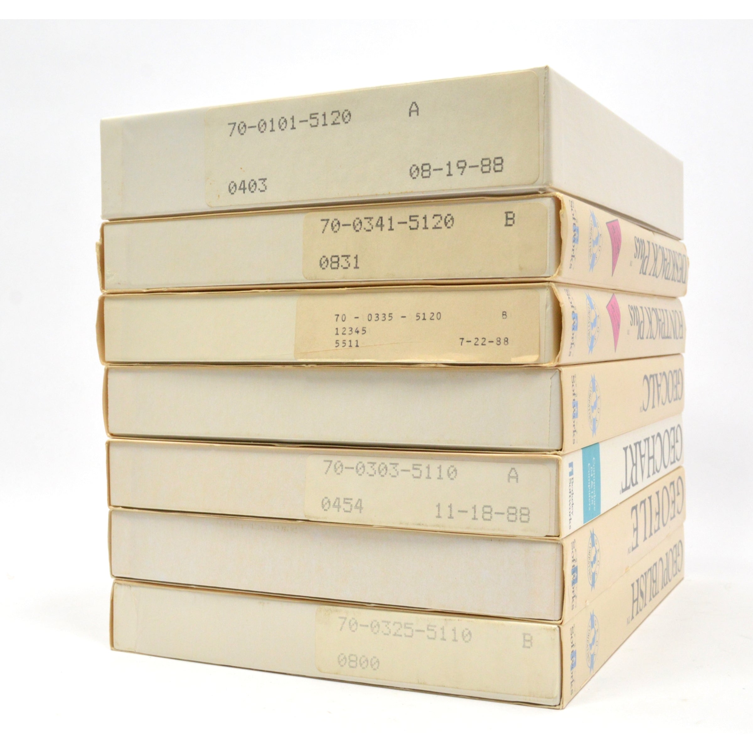 Vintage Commodore C64/128 Software Bundle - 7 GEOS Programs Including GeoCalc & GeoFile | Retro Computing & Gaming Collection for Classic Computer Enthusiasts