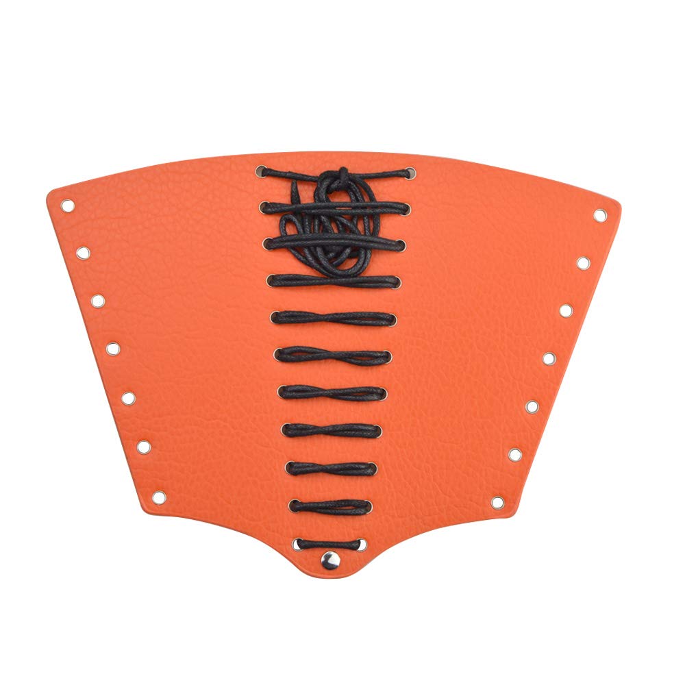 AMEYXGS Adjustable Leather Archery Arm Guard Protector - Left & Right Hand Compatible - Traditional Bow Armor for Target Practice & Hunting