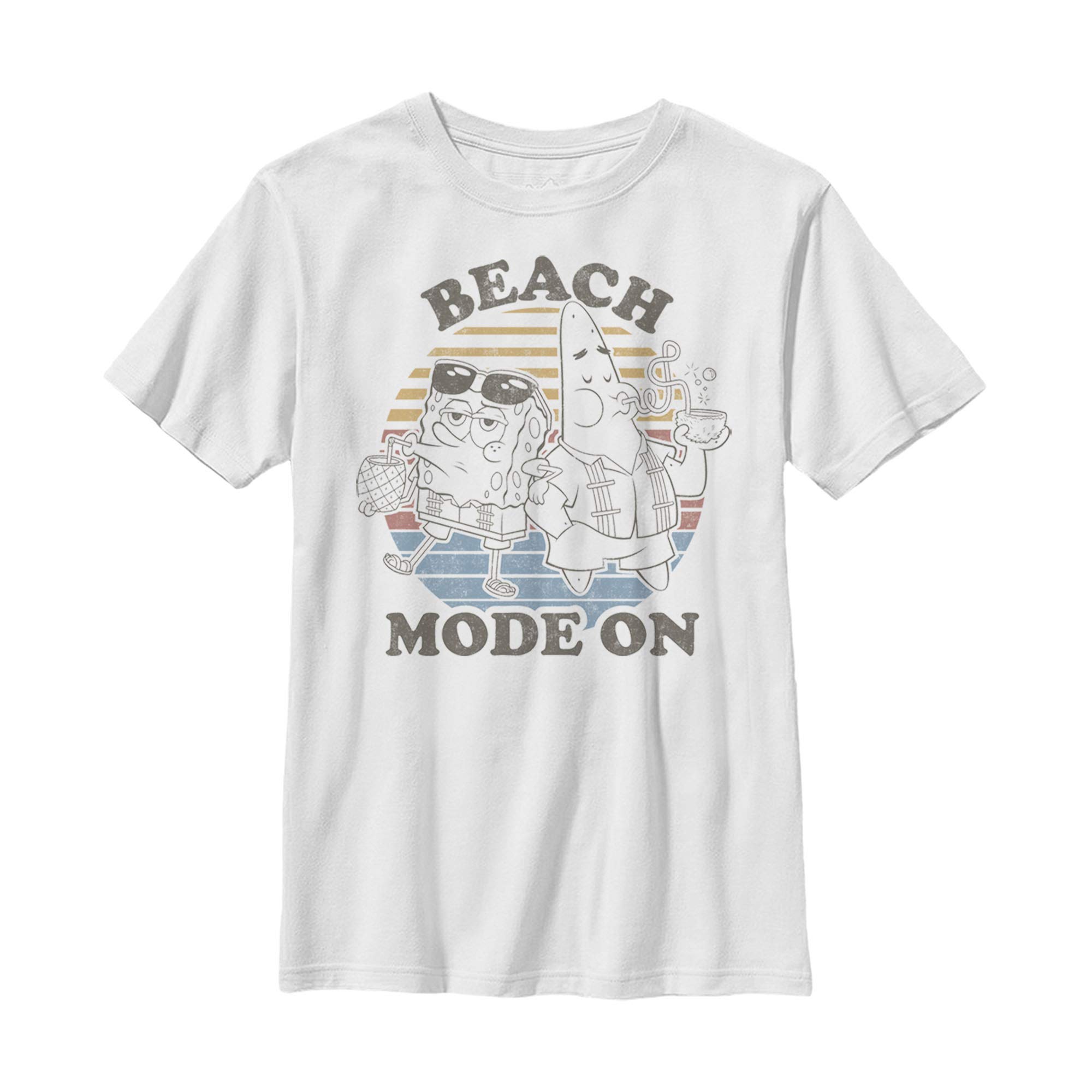 SpongeBob SquarePants Boys' Graphic T-Shirt - Soft Cotton Cartoon Tee for Summer, Beach & Casual Wear | Kids' Funny Cartoon Shirt for Playdates, Vacations & Everyday Outfits