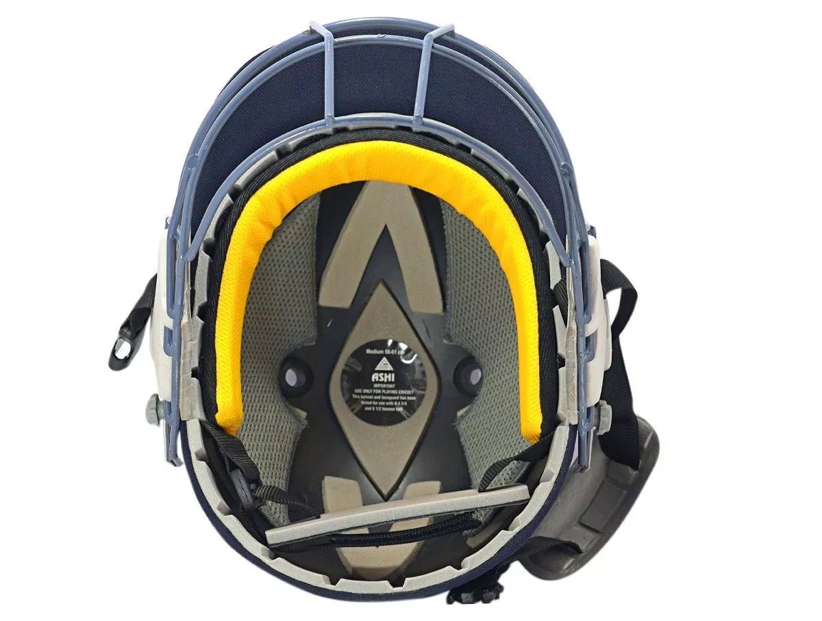 Ashi Match Classic Steel Cricket Helmet - Lightweight Protective Headgear for Cricket Players - Perfect for Practice, Training & Professional Matches