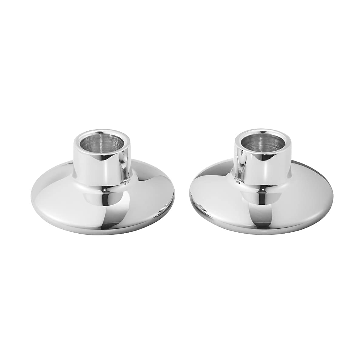 Georg Jensen Henning Koppel Modern Candle Holders - Set of 2 Stainless Steel Home Decor for Dining Table, Living Room & Wedding Centerpieces