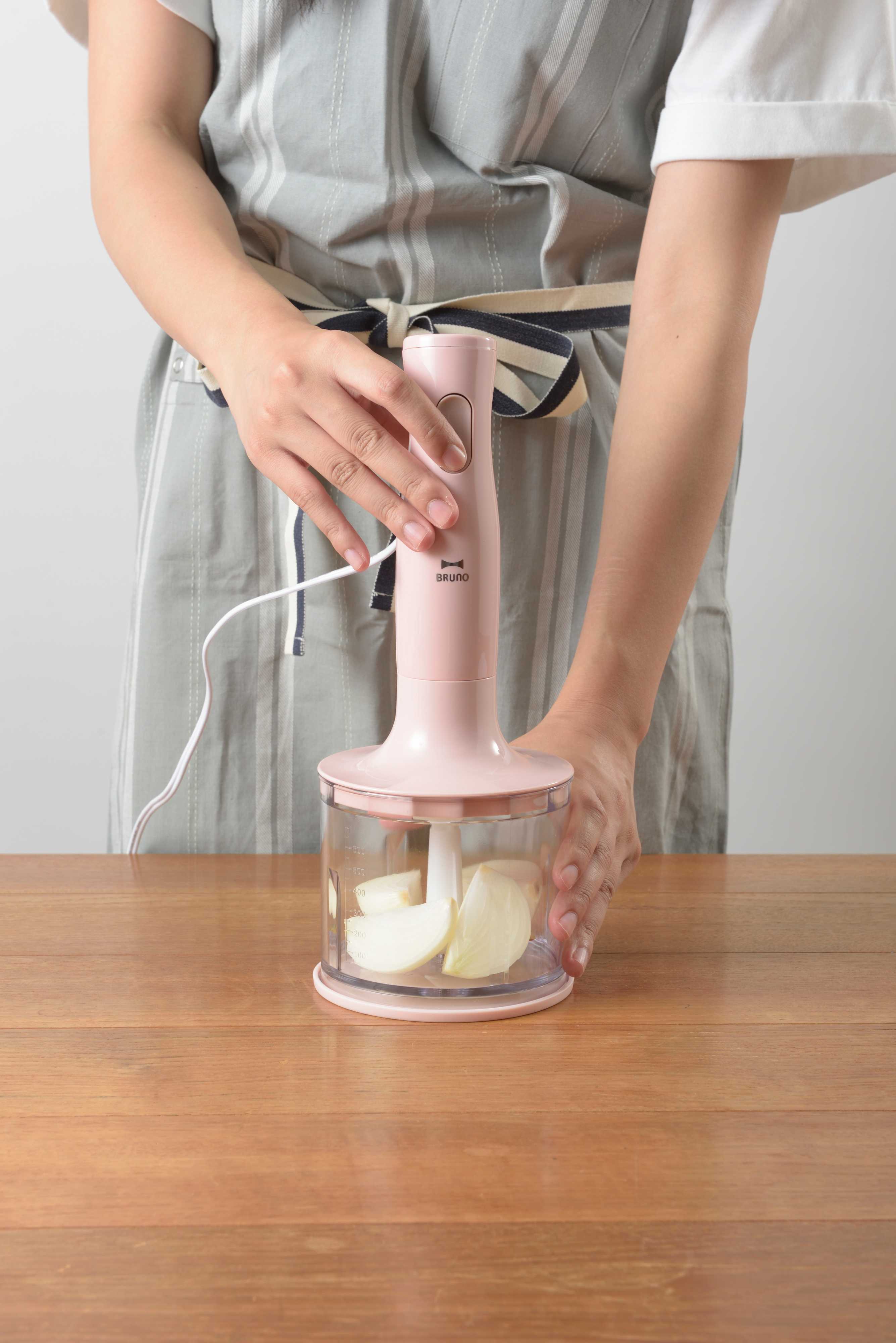 BRUNO BOE034 Hand Blender - Powerful 300W Immersion Blender with 5 Speed Settings, Stainless Steel Blades - Perfect for Smoothies, Soups, Baby Food & Baking (Black)