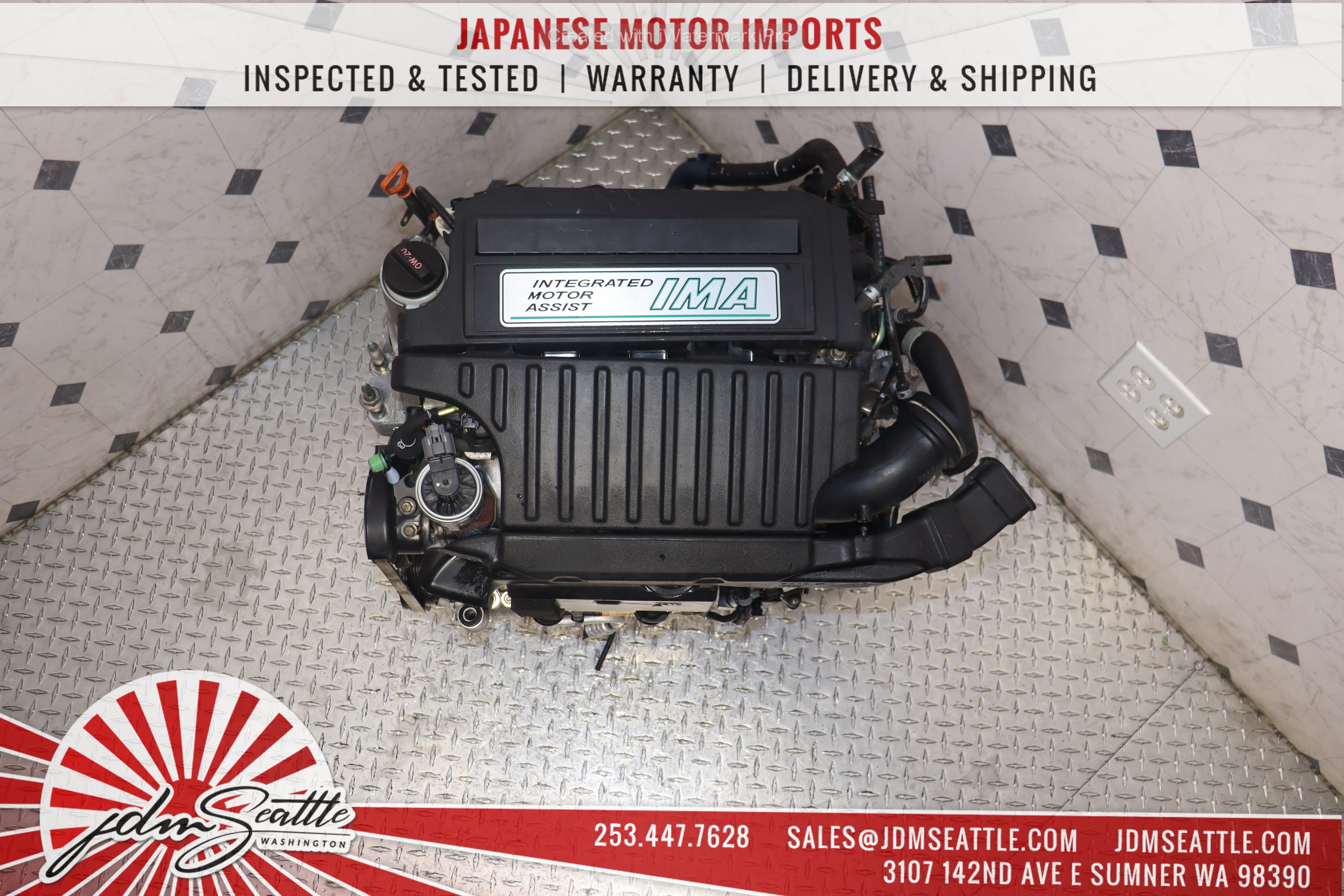 JDM LDA1 MF3 Engine for 2003-2005 Honda Civic 1.3L IMA Hybrid - Replacement Motor for Improved Fuel Efficiency & Smooth Performance - Perfect for Eco-Friendly Driving & Hybrid Vehicle Maintenance