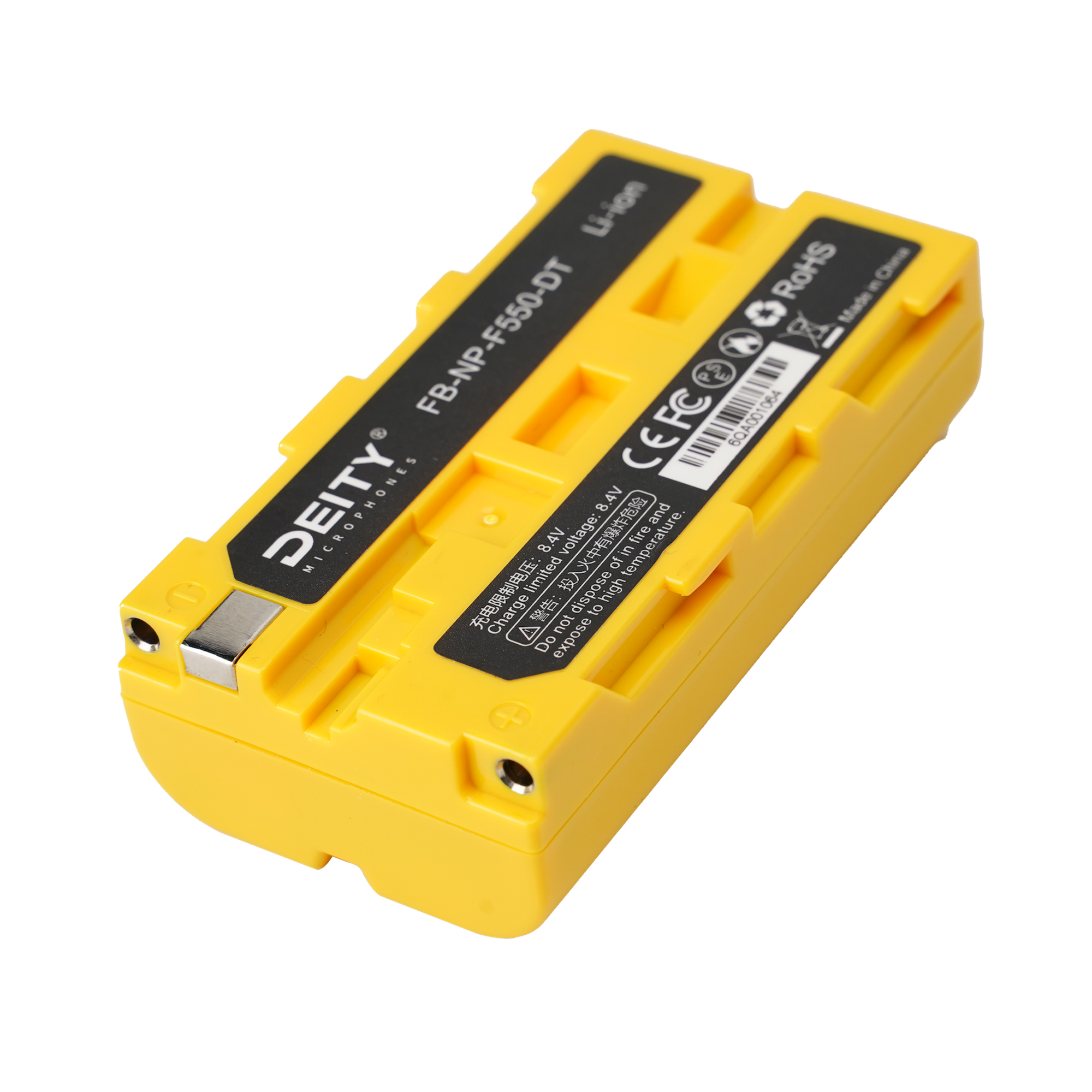 Deity NP F550 Rechargeable Lithium-Ion Battery for Microphones - Long-Lasting Power for Professional Audio Recording, Streaming & Film Production