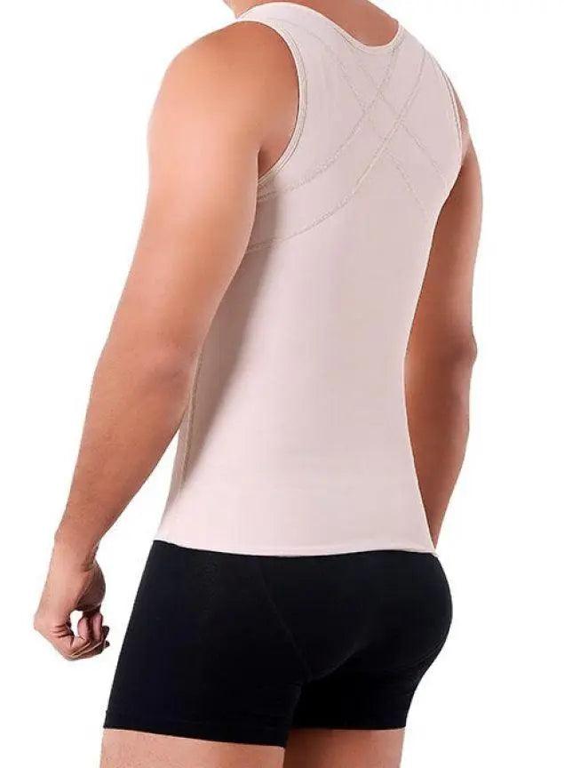 Ann Michell Powernet Vest for Men #1053 - Slim Fit Compression Shirt for Post-Surgery & Workout Recovery - Ideal for Gym, Running & Daily Wear