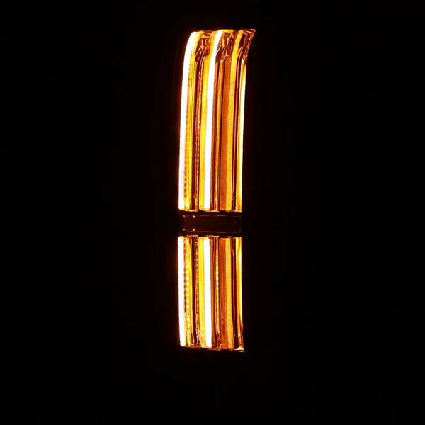 22 24 Toyota Tundra NOVA Series Prismatic LED Tail Lights - Black Red Smoked Lens - Waterproof Brake Lights - For Off-Road & Night Driving Safety