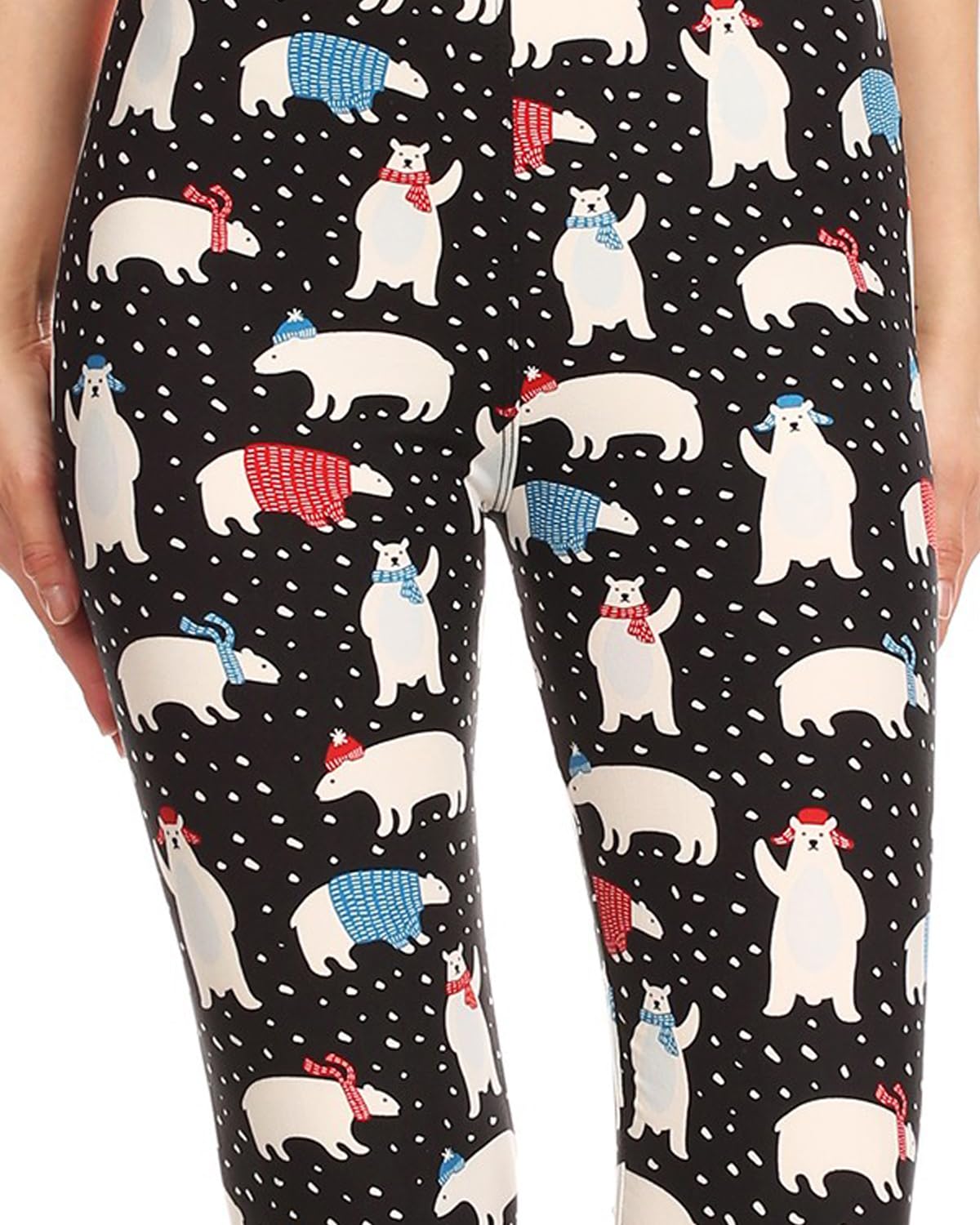 Leggings Depot Women's High Waisted Christmas Holiday Print Leggings - Festive Novelty Yoga Pants for Workouts & Seasonal Parties (Plus Size Available)