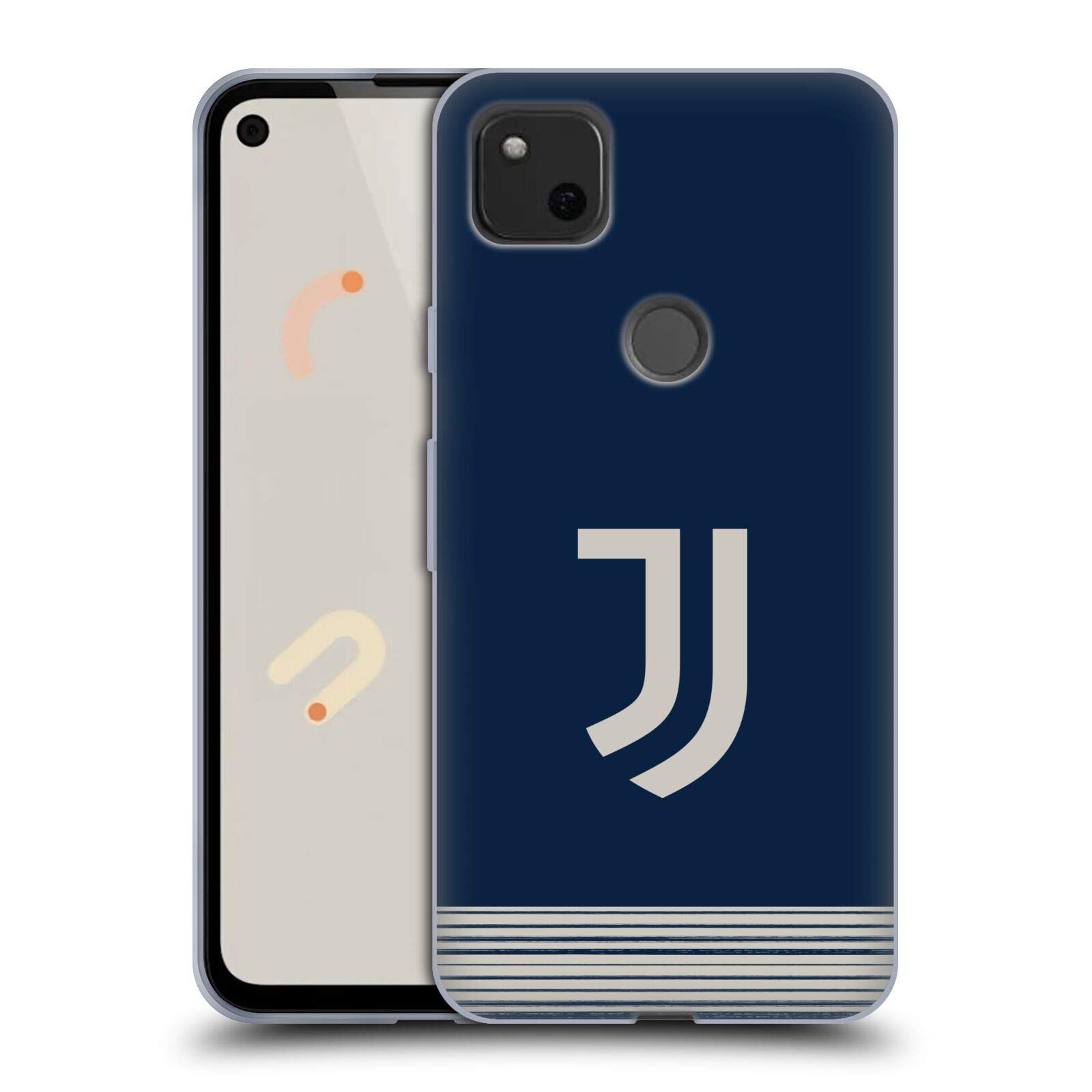 Head Case Designs Juventus 2020/21 Away Match Kit Soft Gel Case for Google Pixel 4a - Durable Protection for Fans & Travel