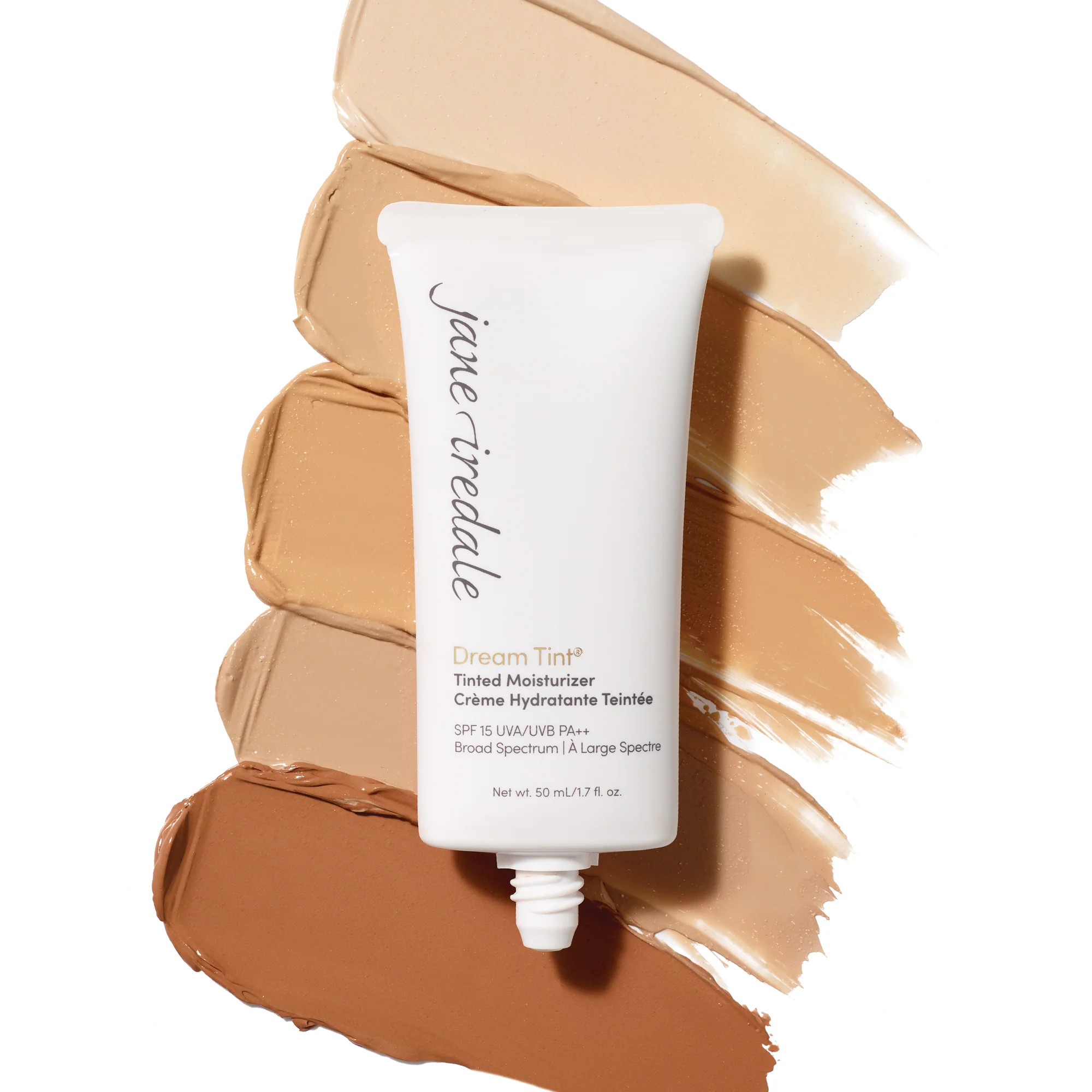 Jane Iredale Dream Tint Tinted Moisturizer SPF 15 - Hydrating Foundation & Sun Protection for Daily Wear | Perfect for Work, Gym & Outdoor Activities