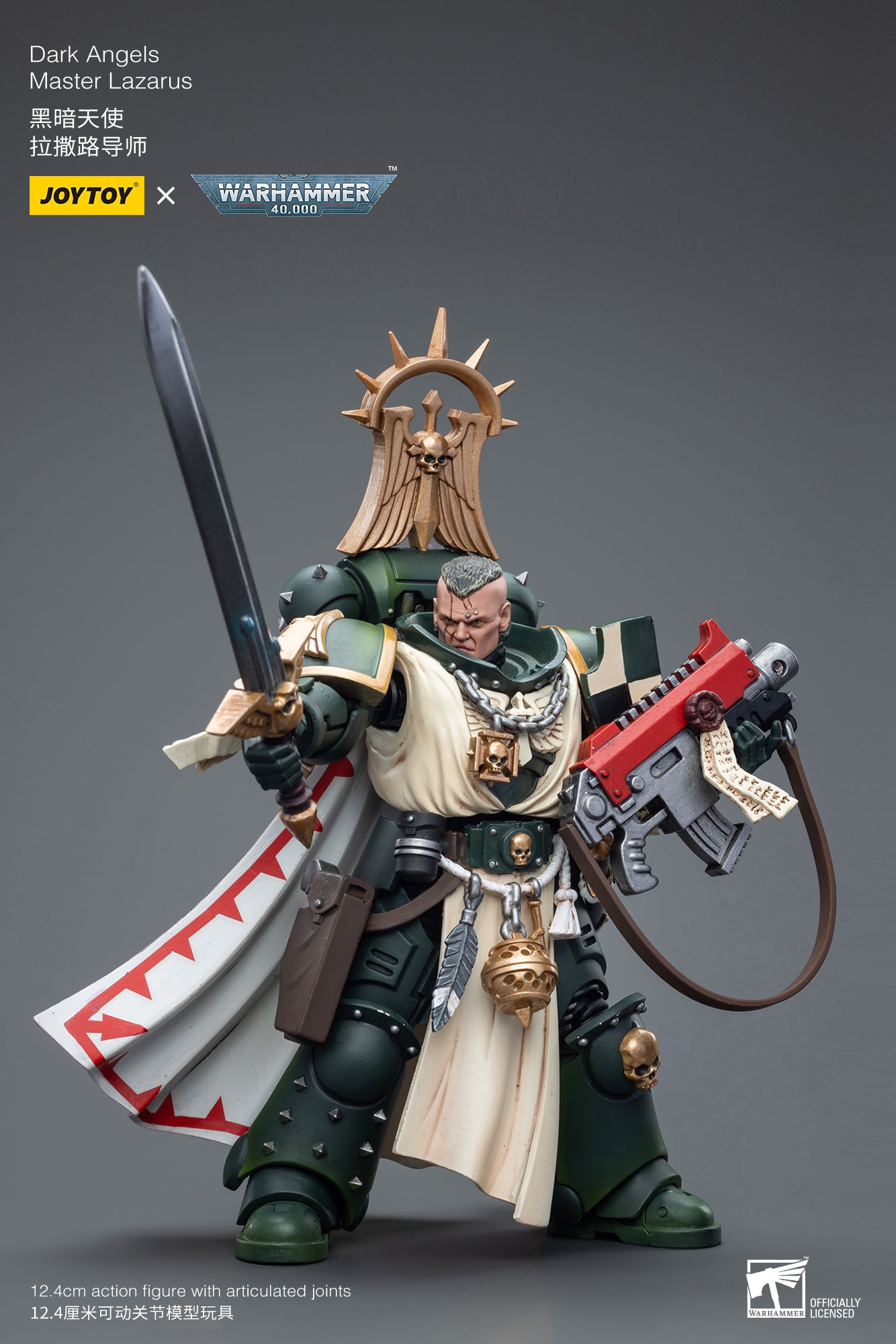 1/18 JOYTOY Warhammer 40K Action Figures - Ultramarines & Dark Angels Space Marines Collectible Model for Display, Gaming & Warhammer 40K Battle Scenes