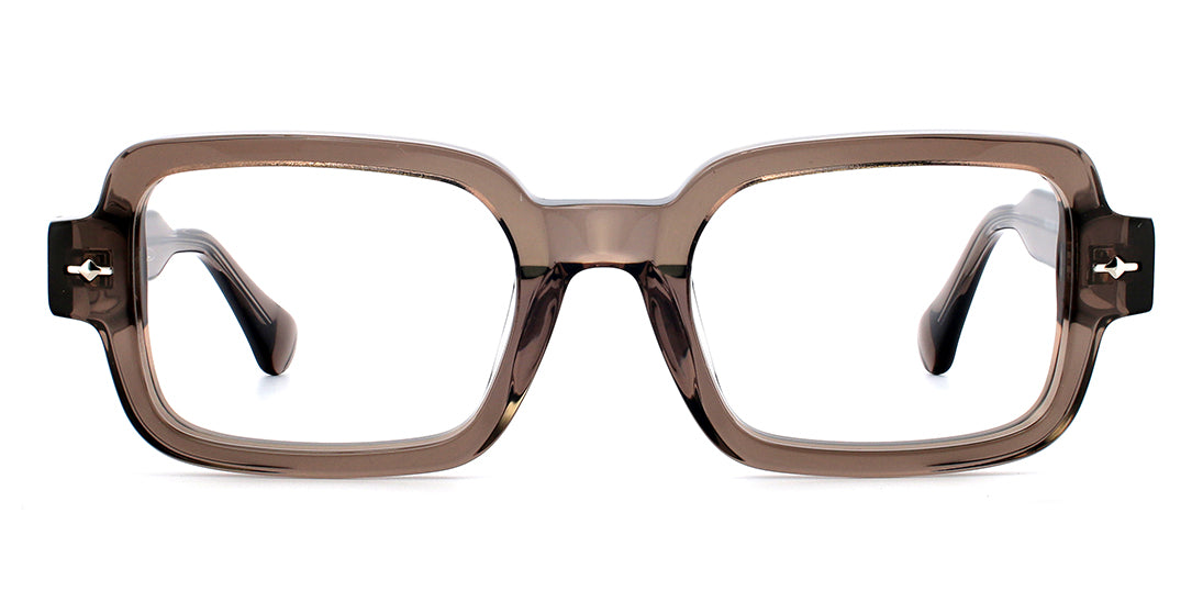 Stylish Thick Rimmed Rectangle Eyeglass Frames WD1308P - Trendy Unisex Glasses for Reading, Driving & Everyday Wear