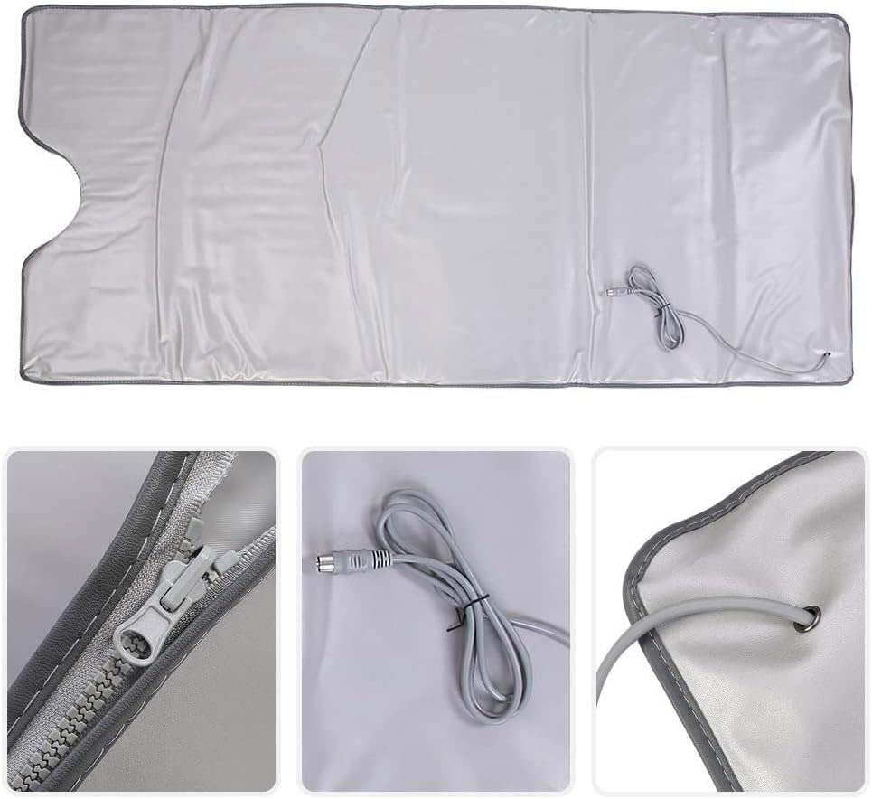 Portable Far Infrared Sauna Blanket for Weight Loss & Detox - 2 Zone Electric Home Spa Therapy, Waterproof Body Shaper & Steam Blanket - Perfect for Relaxation, Post-Workout Recovery & Home Wellness