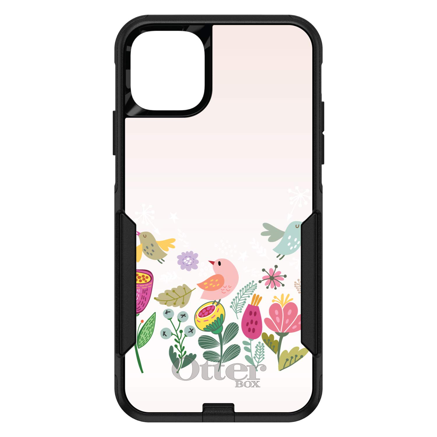 DistinctInk iPhone 12 Pro MAX Case (6.7 Inch) - Premium Protective Phone Cover with Floral Bird Design | Durable Shockproof Replacement for OtterBox Commuter | Perfect for Outdoor Activities & Daily Use