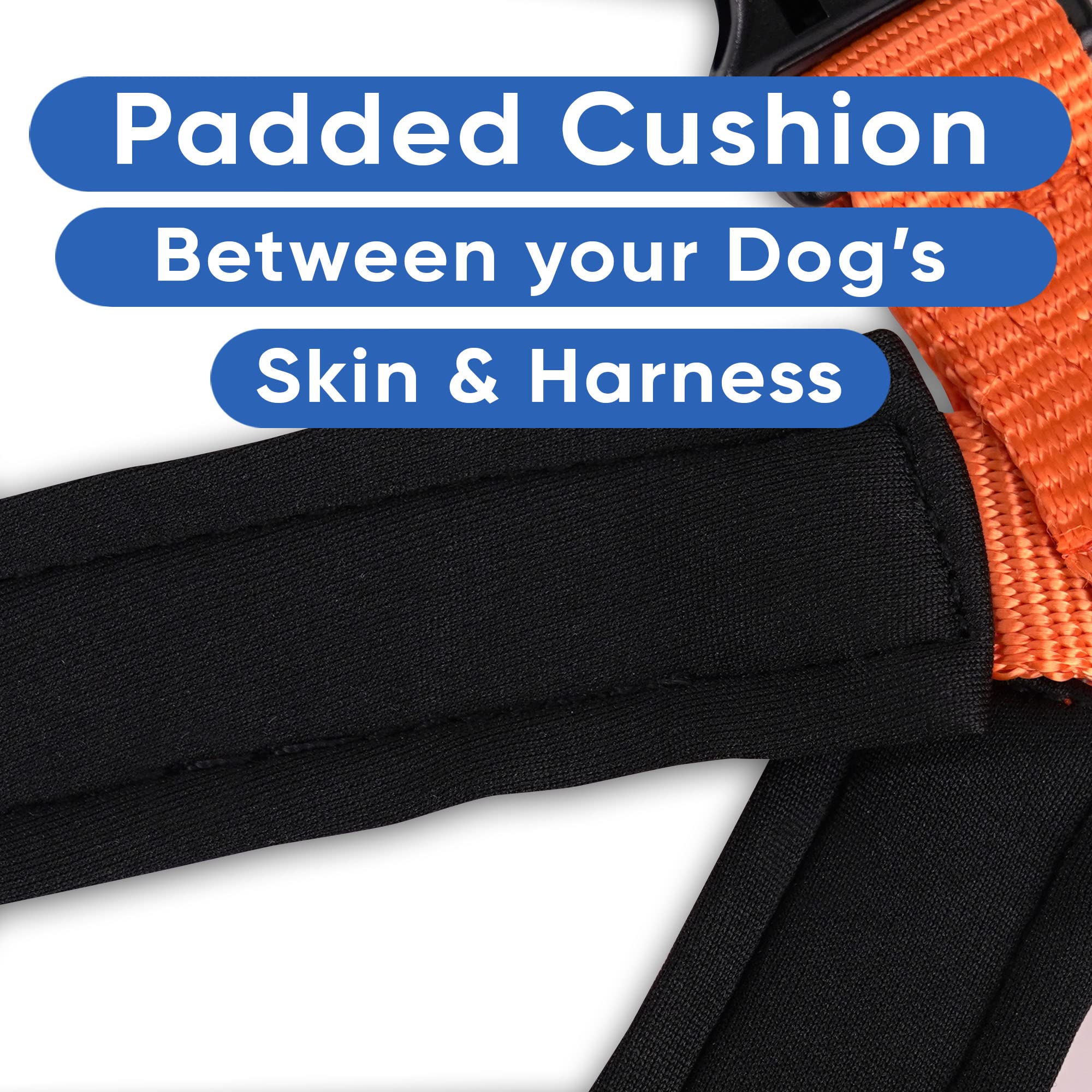 Reflective Padded Dog Harness for Small Dogs - Comfortable & Adjustable Pet Vest for Walking, Running & Outdoor Adventures - Orange Safety Gear for Nighttime Visibility (Size S) - Perfect for Daily Walks, Jogging & Nighttime Safety
