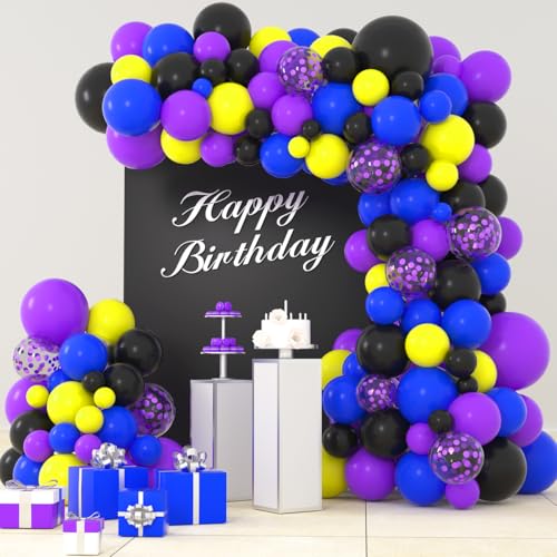 Purple Blue Black