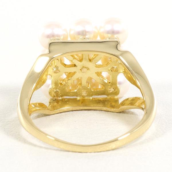 18K Yellow Gold Pearl Ring for Women - Elegant & Timeless Jewelry Gift for Wedding, Anniversary, or Special Occasions