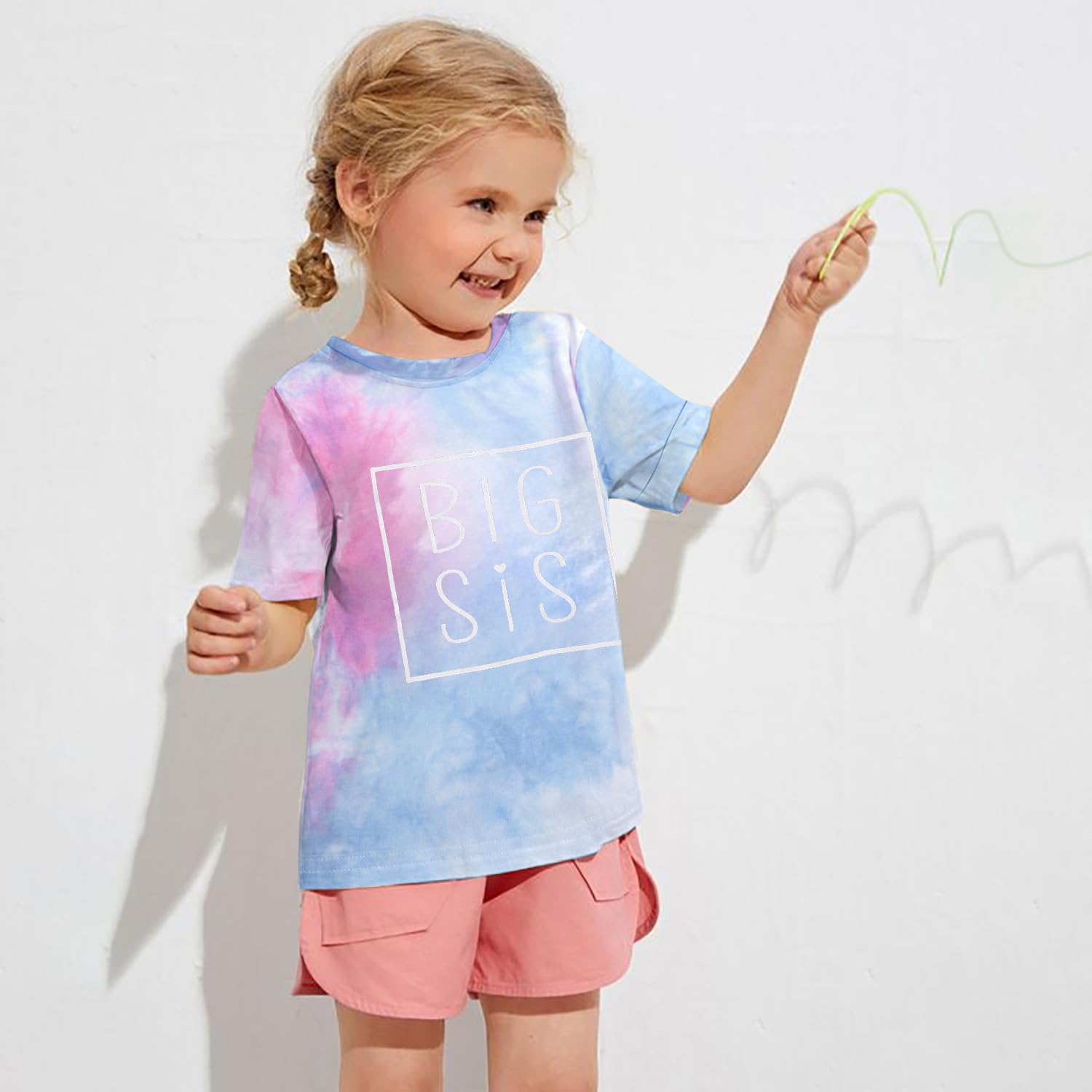 MNLYBABY Big Sister Tshirt - Toddler Announcement Outfit for Siblings
